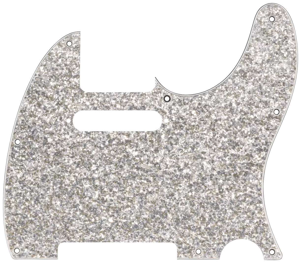 Fender Hybrid Glass/Glitter Telecaster S/S Pickguard Silver Sparkle