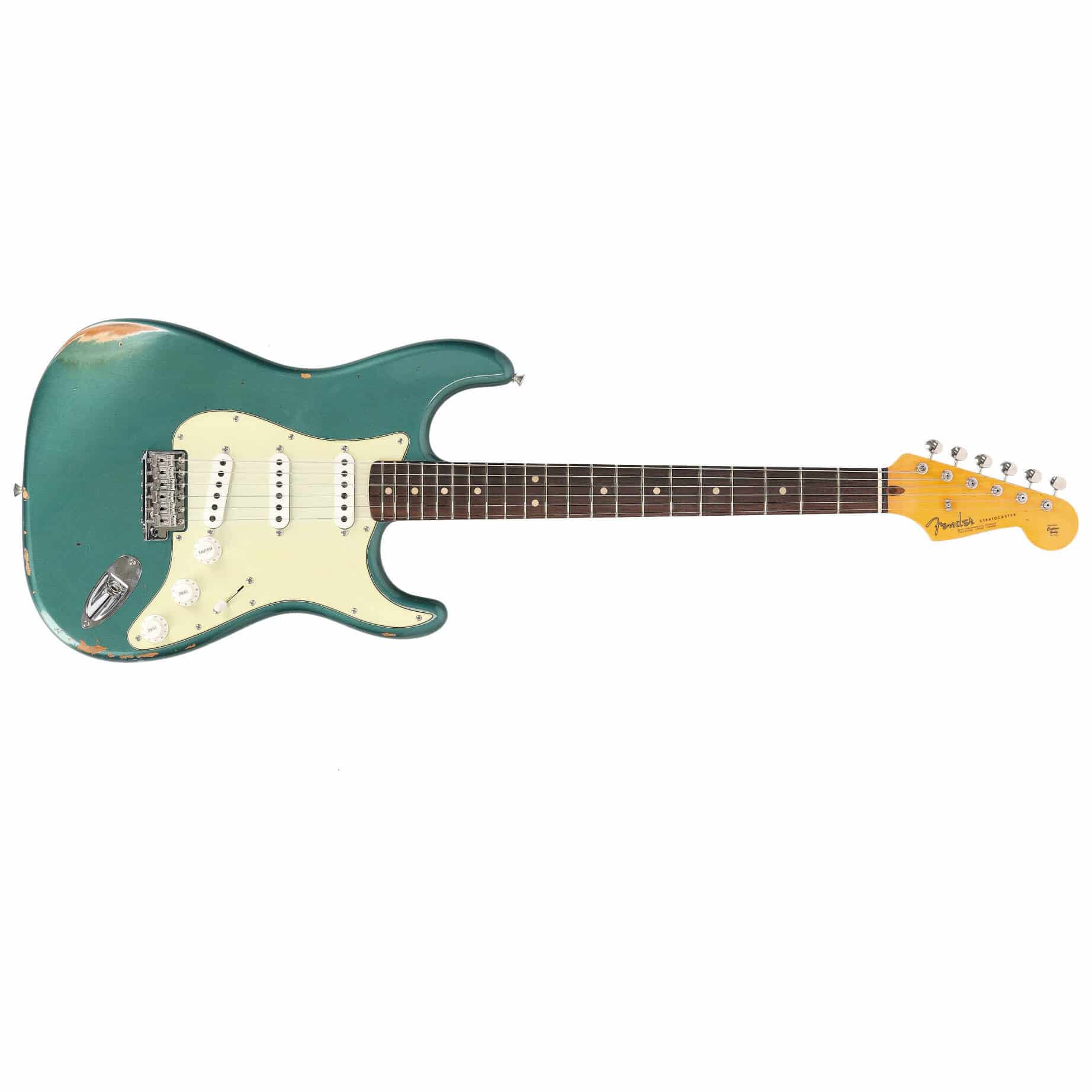 Fender Custom Shop 1963 Stratocaster Relic Aged Sherwood Green Metallic #1 1