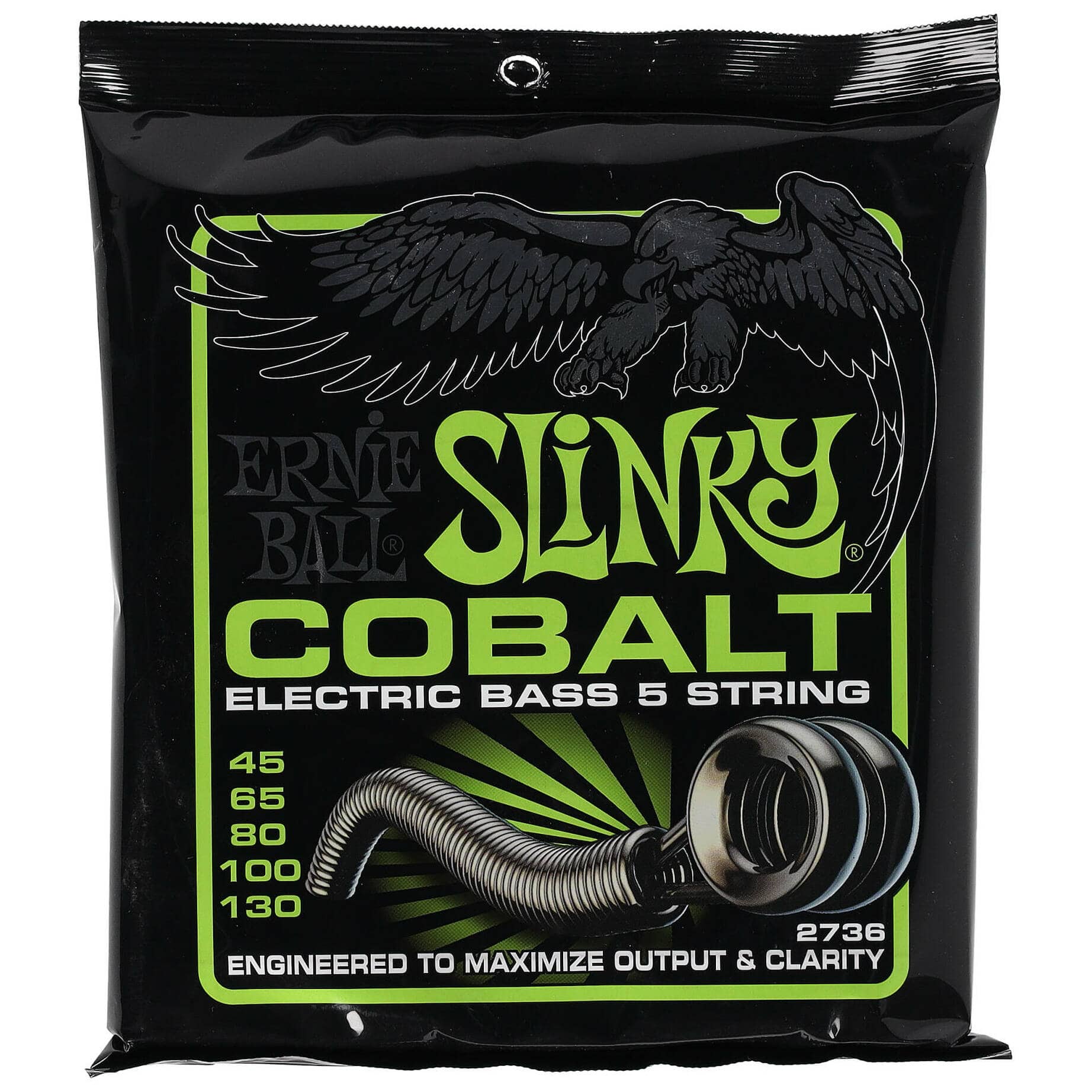 Ernie Ball 2736 Cobalt Bass 5-String Super Slinky