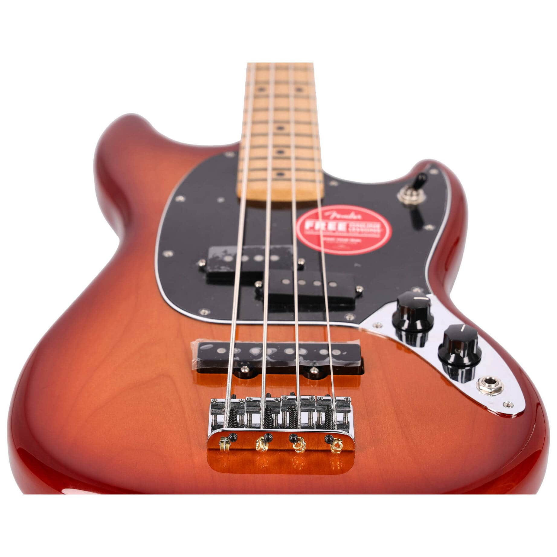 Fender Mustang Bass PJ MN Sienna Sunburst 4