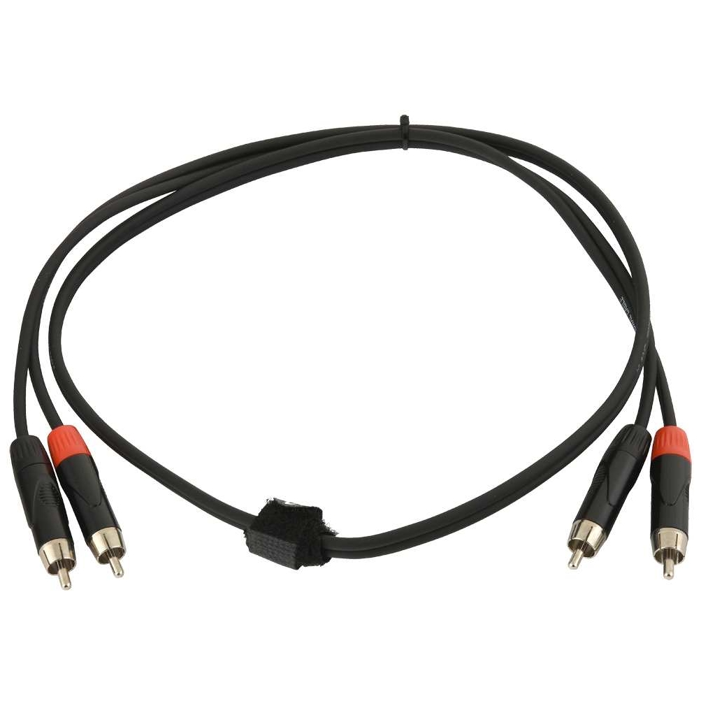 Klang - Klang Twin Audiokabel, 1 Meter 2x Cinch, male - 2x Cinch, male
