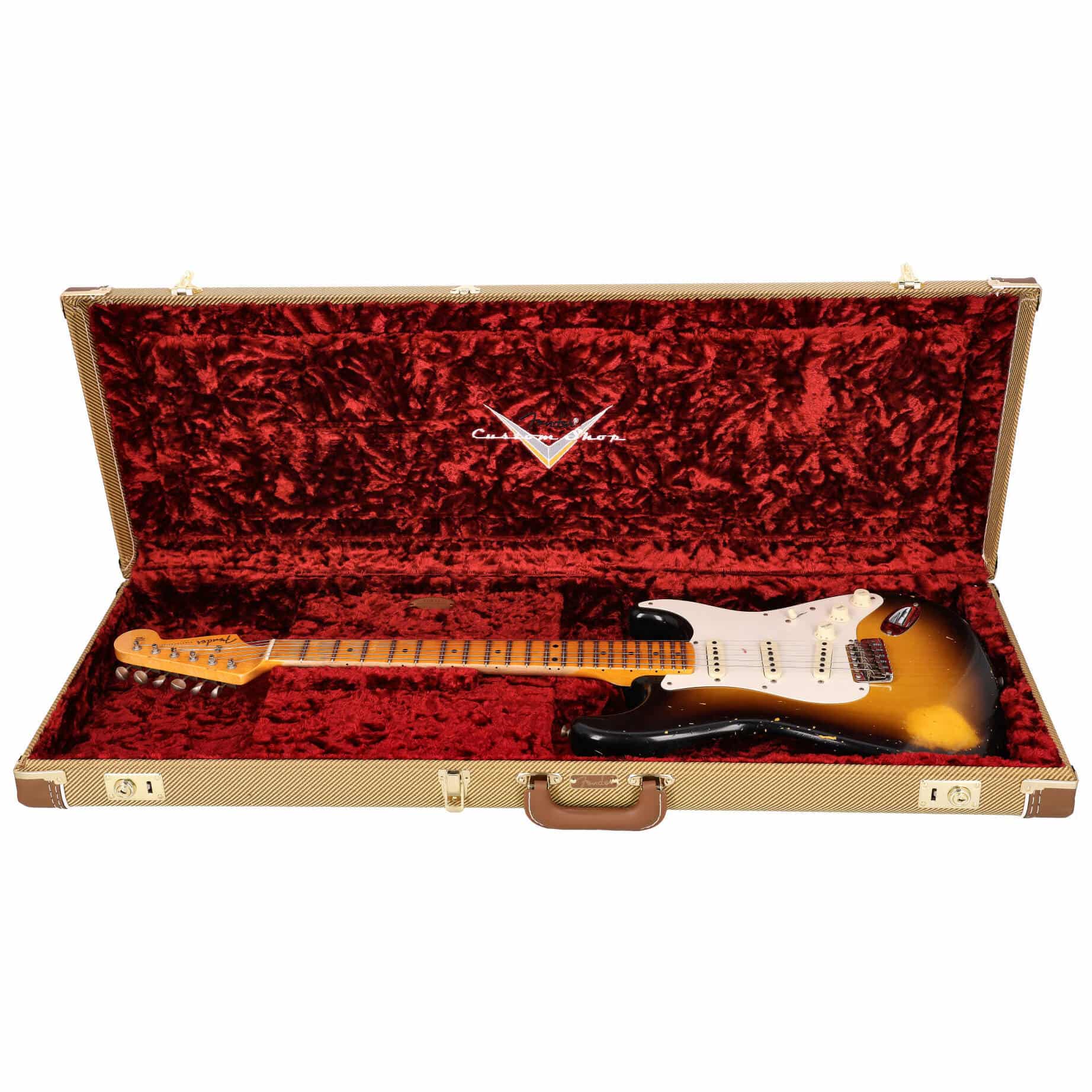 Fender LTD Custom Shop 57 Stratocaster Relic Wide-Fade 2-Color Sunburst 9