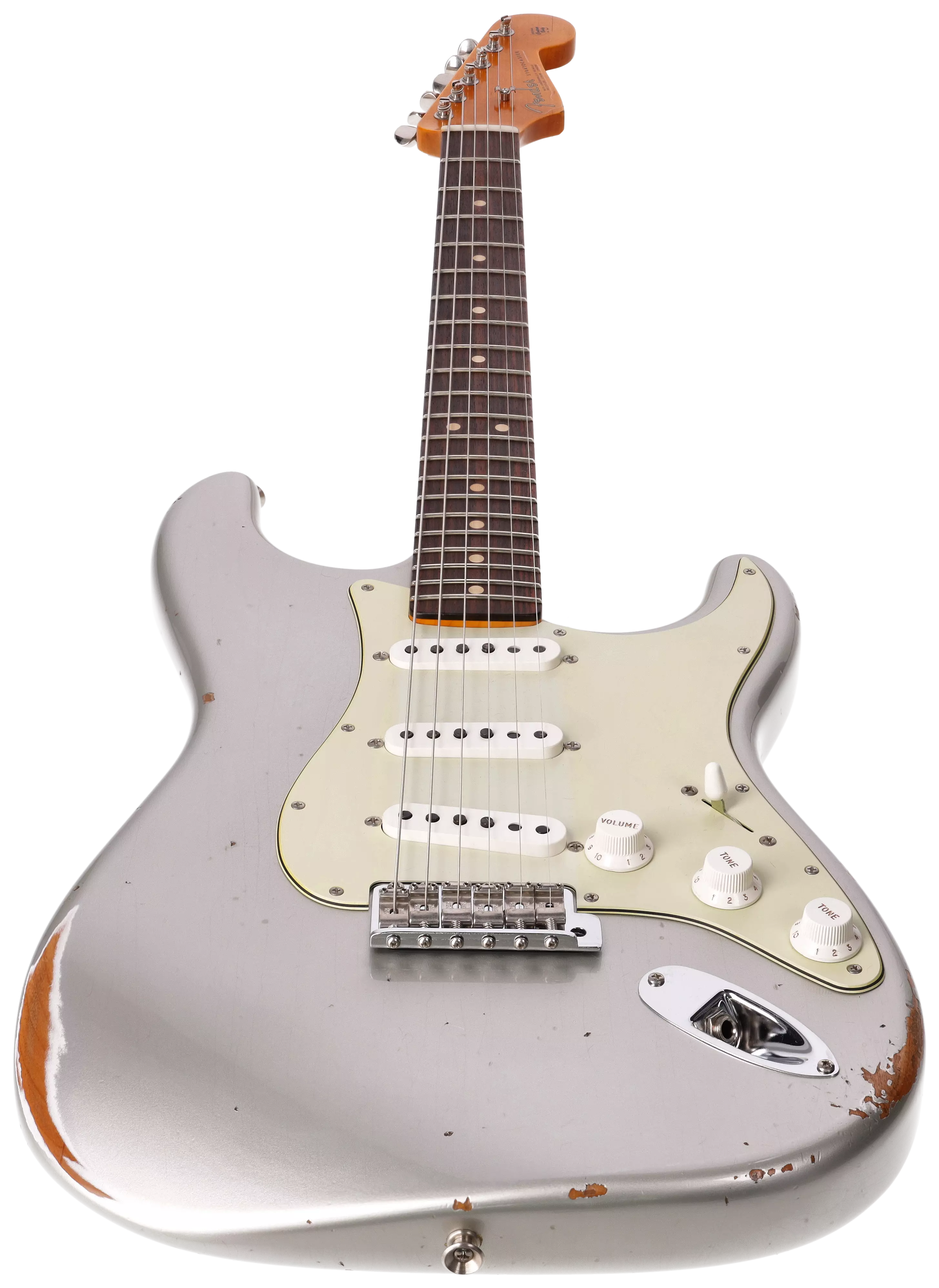 Fender Custom Shop 1963 Stratocaster Relic Aged Inca Silver Metallic #2 3