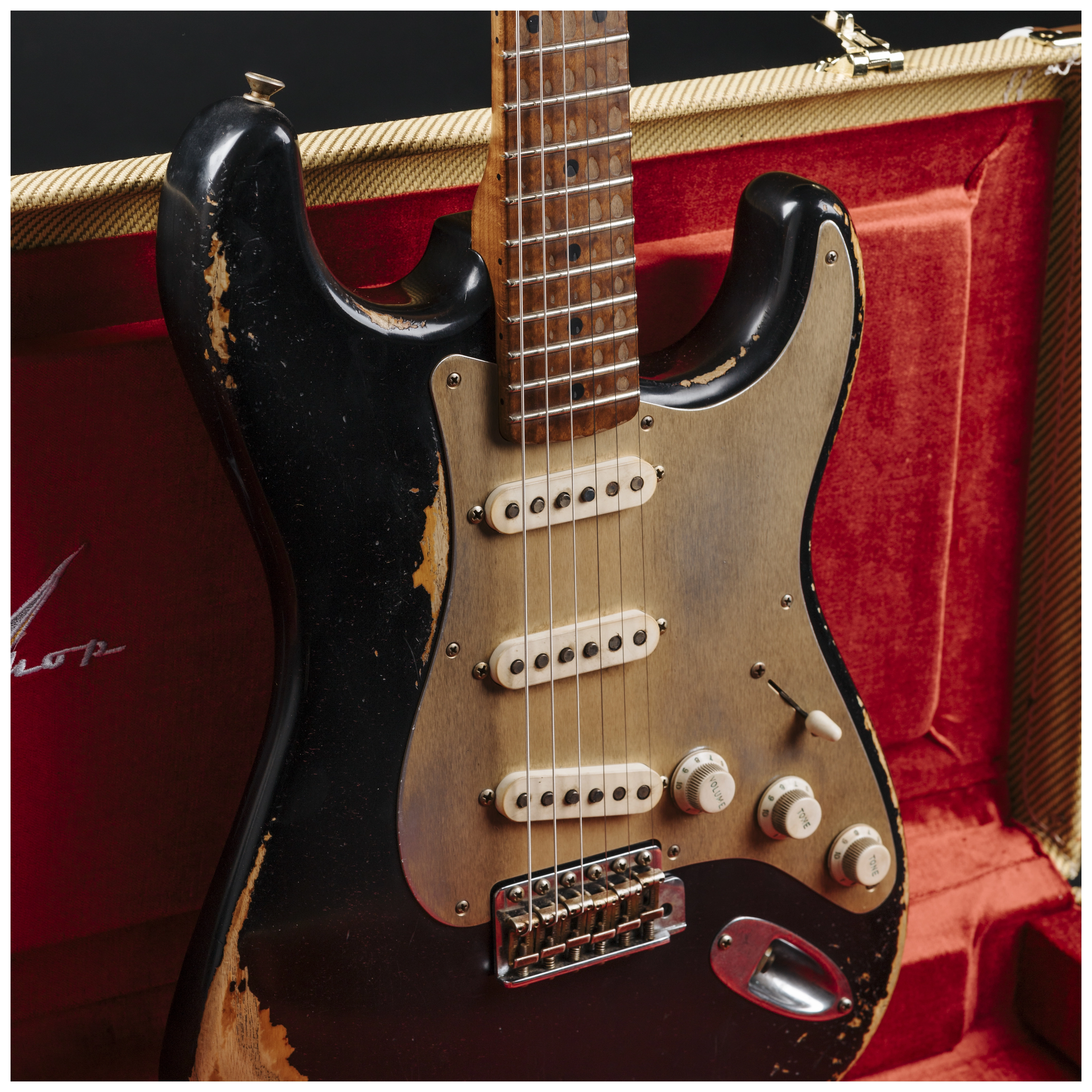 Fender Custom Shop 50´s Stratocaster HVYREL BLK over VB MBAH #R129489 23