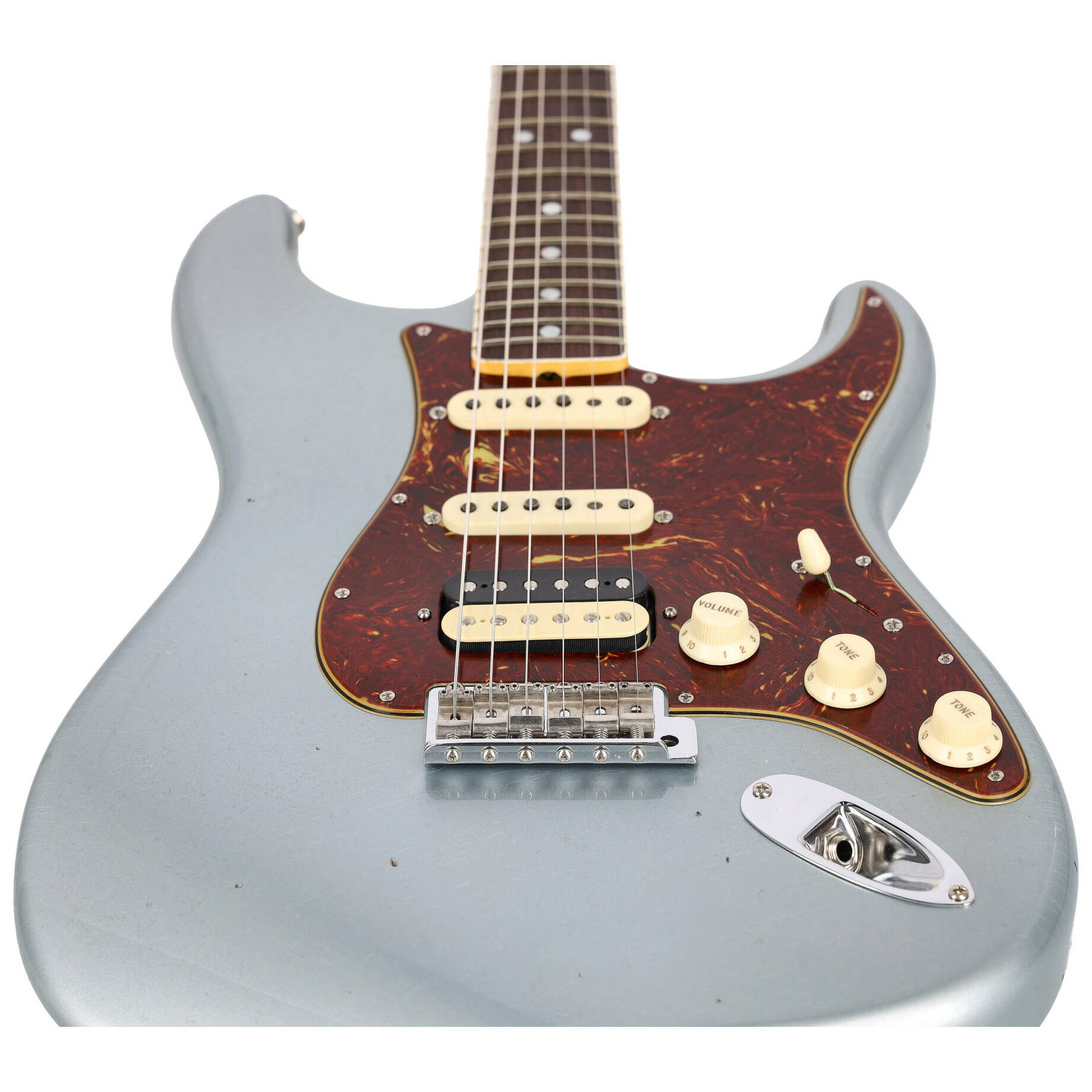 Fender LTD Custom Shop 67 Stratocaster JRN HSS Faded Aged Blue Ice Metallic 4