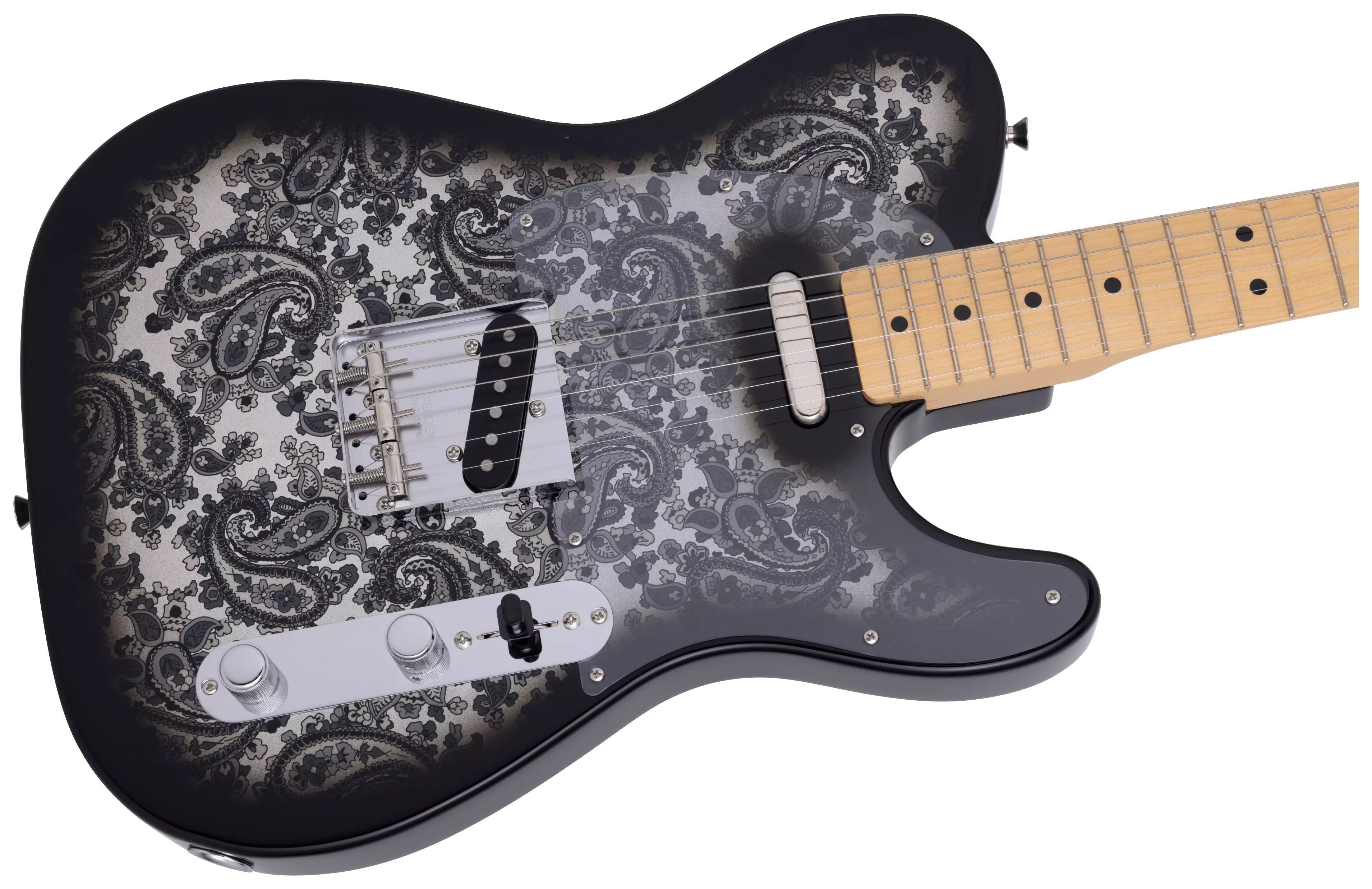 Fender LTD Japan Tele MN Black Paisley 5