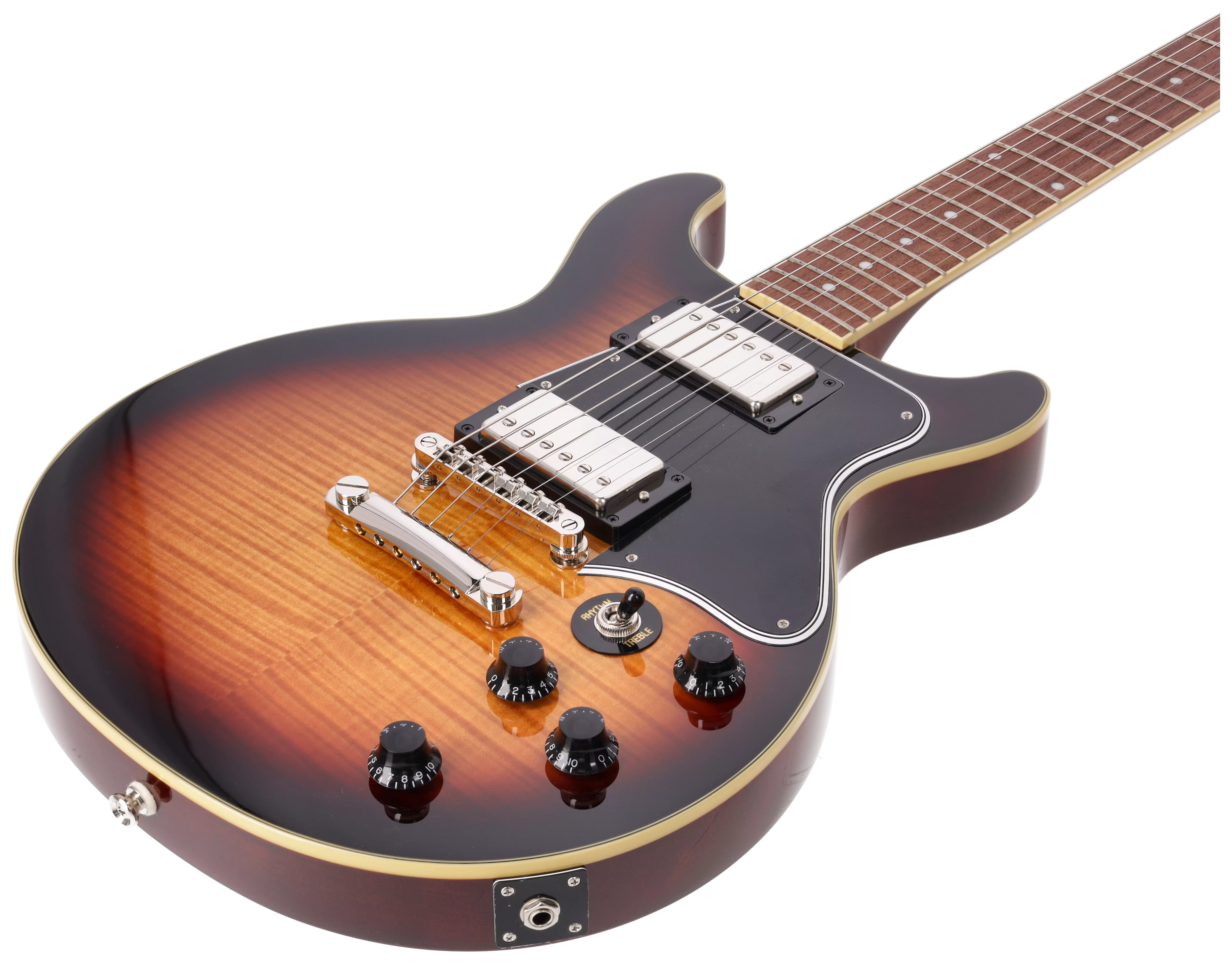 Epiphone Les Paul Special Double Cut Figured Bourbon Burst 4