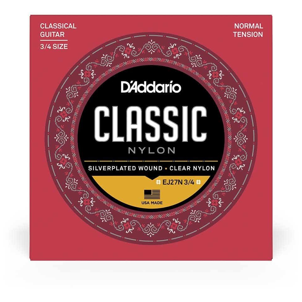 D’Addario - D’Addario EJ27N 3 4 - Student Classical Nylon - Normal Tension 029-044