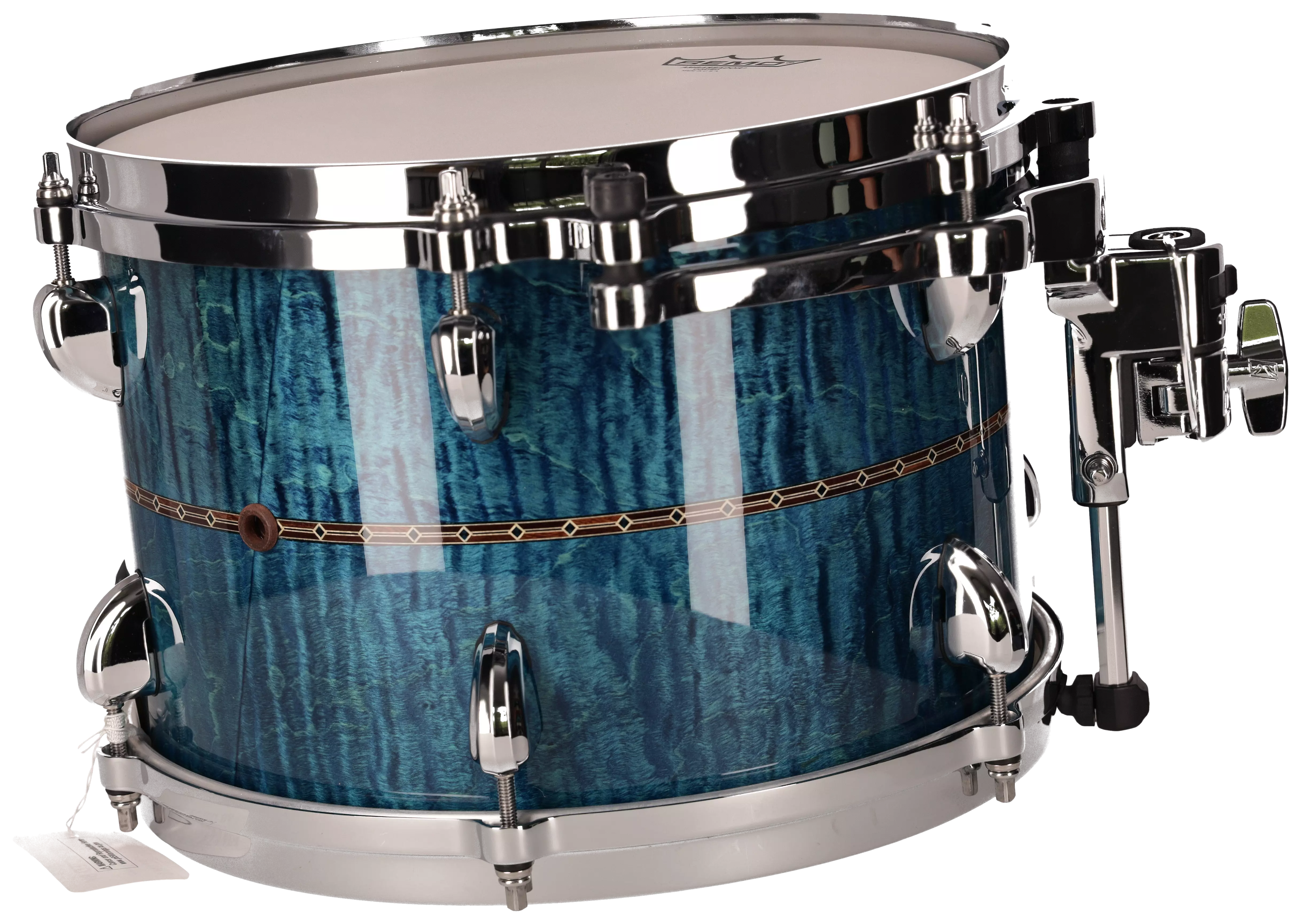 Tama TMT1208SR-OLC 12"x 8" TT - STAR Maple Ocean Blue Curly Maple, Chrome HW 4