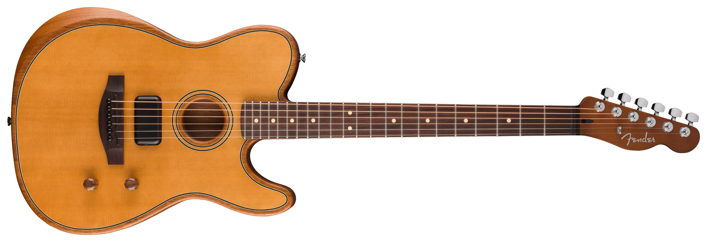 Fender Acoustasonic Standard Telecaster Aged Natural 4