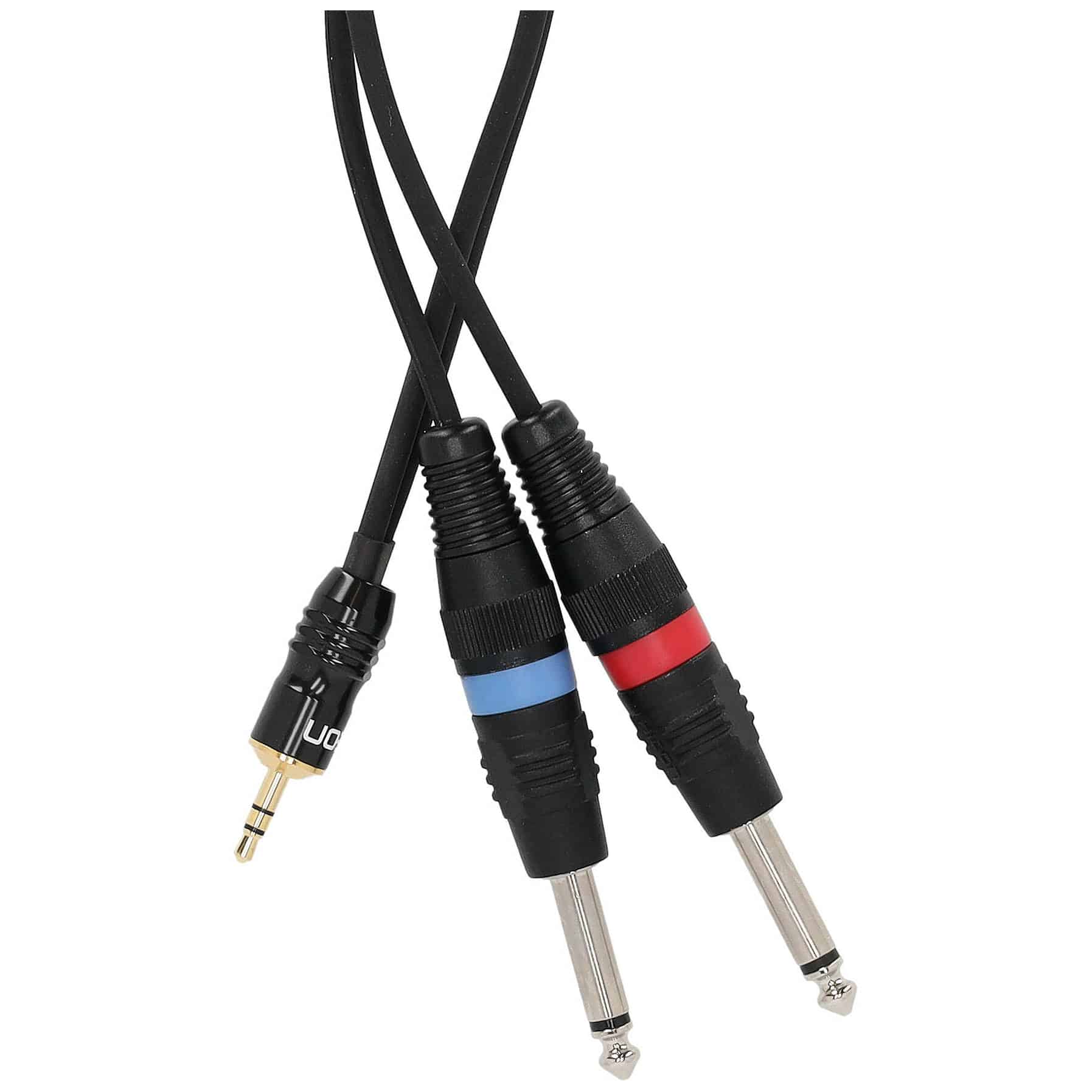 Sommer Cable ON1W-0250-SW SC-Onyx Basic Miniklinke Stereo Male - 2 x Klinke Mono 2,5 Meter 2