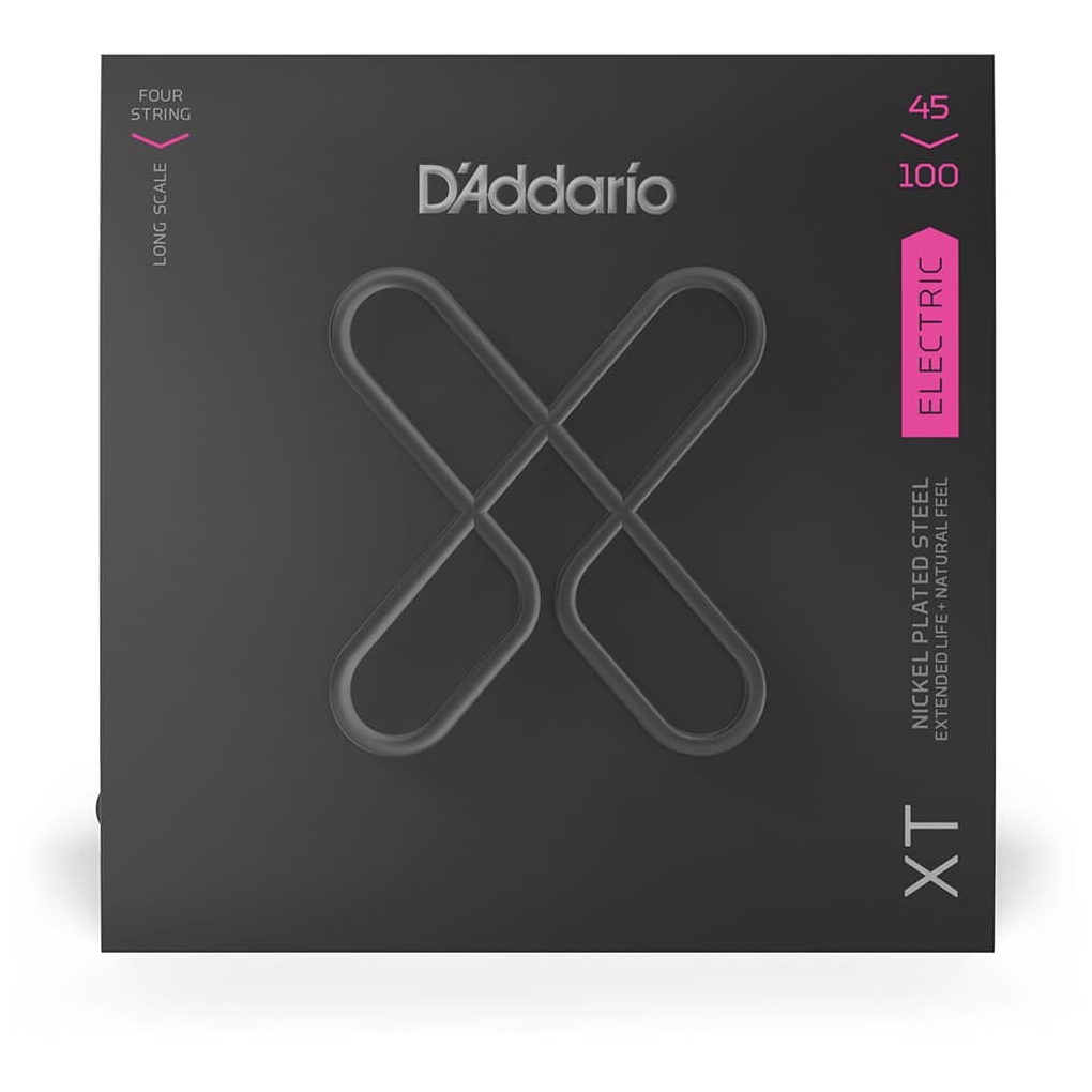 D’Addario - D’Addario XTB45100 - XT Bass Nickel Plated Steel, Long Scale 45-100