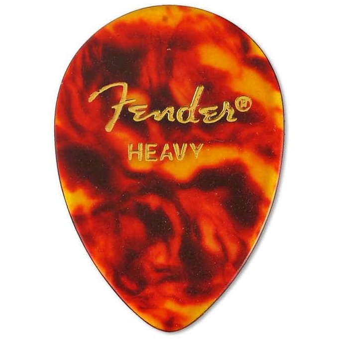 Fender 358 Shape Classic Celluloid Pick - Heavy