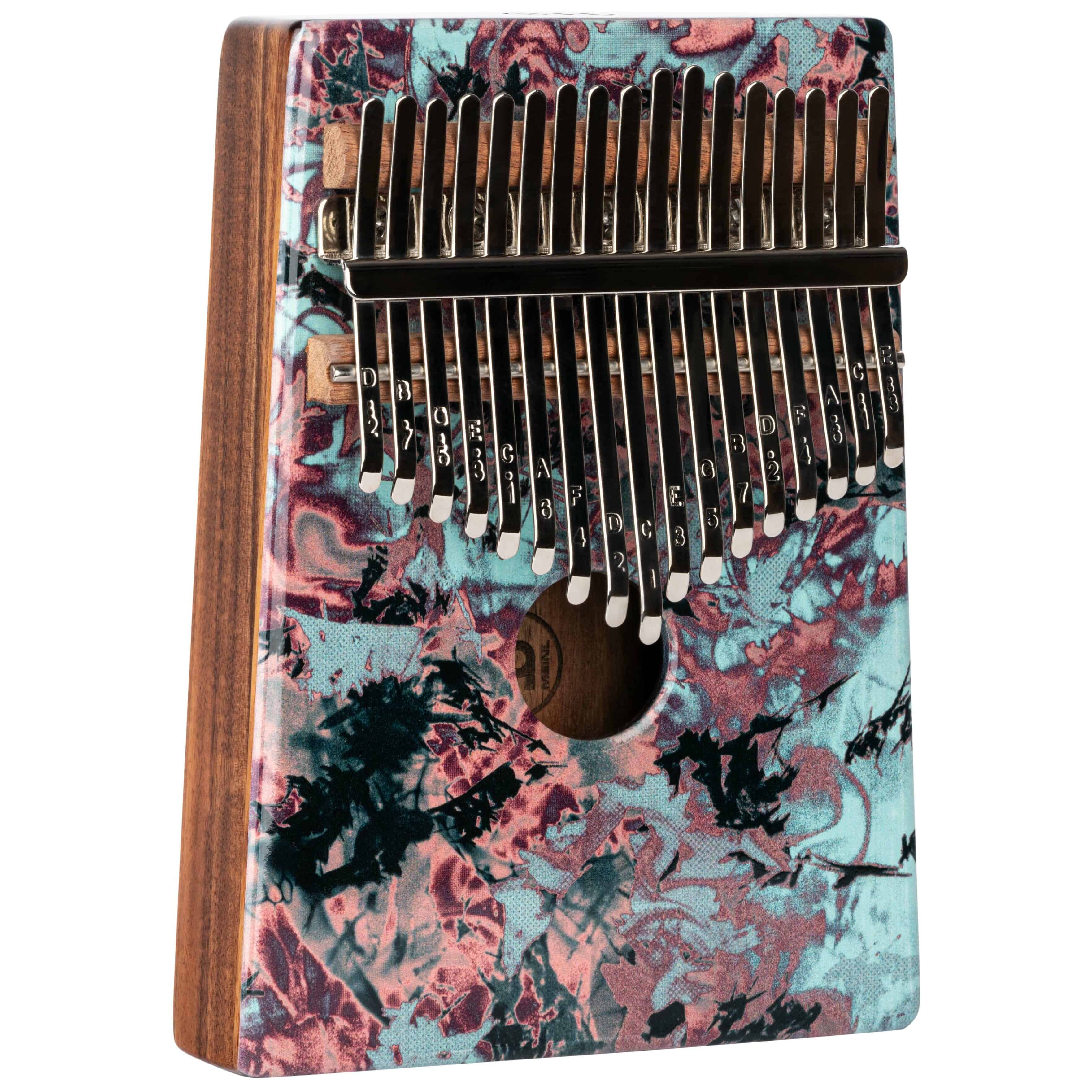 Meinl Percussion KA17CR - Sound Hole Designer Kalimba, Coral Reef