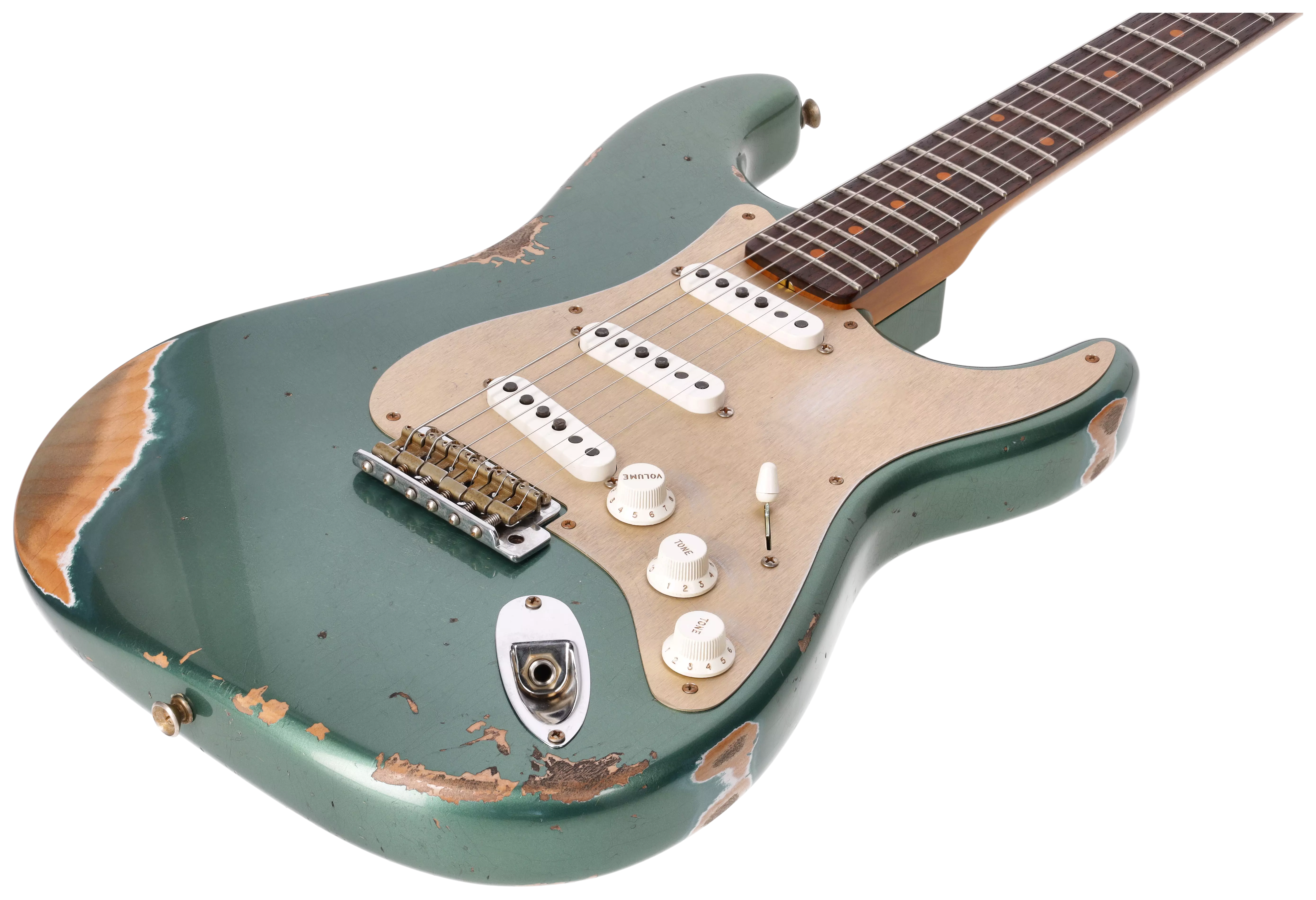 Fender Custom Shop 1959 Stratocaster RW Roasted Heavy Relic Aged Sherwood Green Metallic #1 4