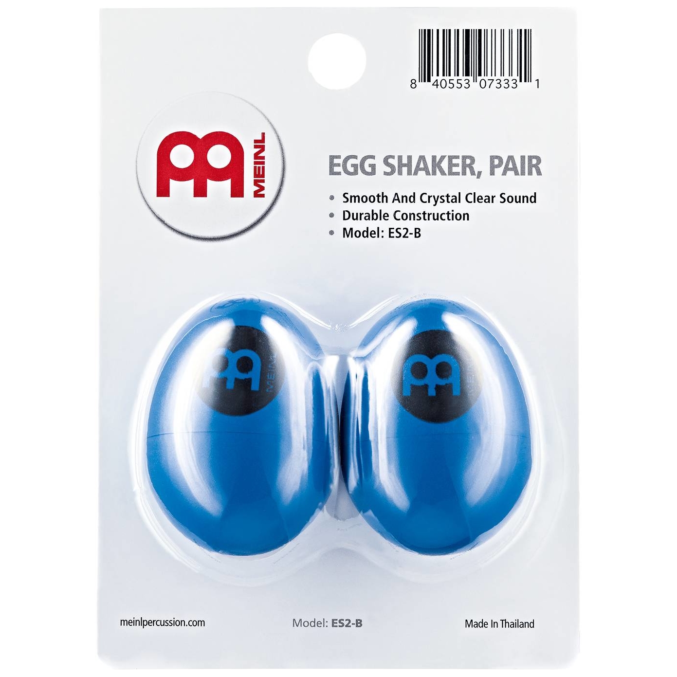 Meinl Percussion ES2-B - Egg Shaker Pair, Blue 
