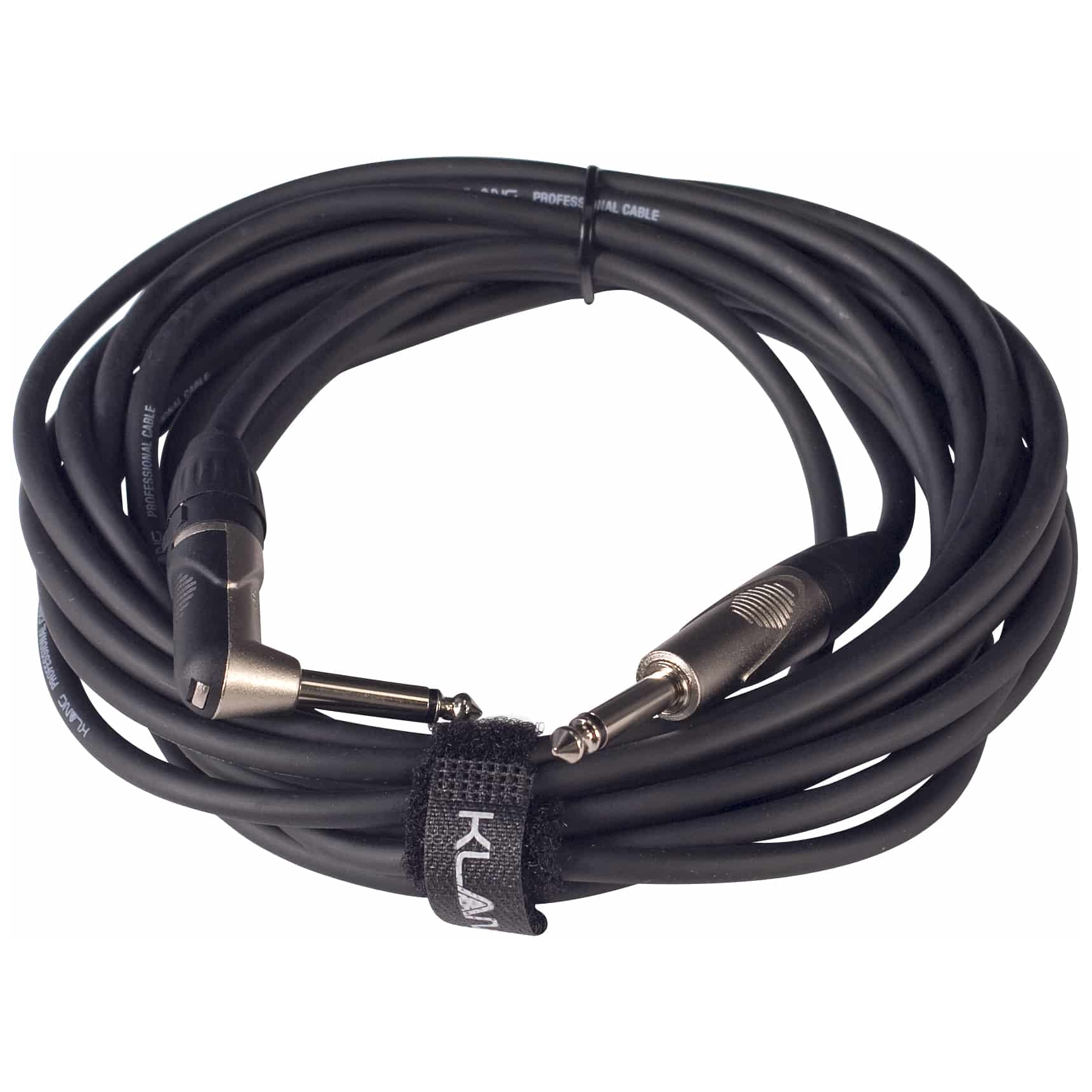 Klang - Klang Instrumentenkabel PRO 6,3mm Klinke, mono - 6,3mm Klinke gewinkelt, mono, 6,0 Meter