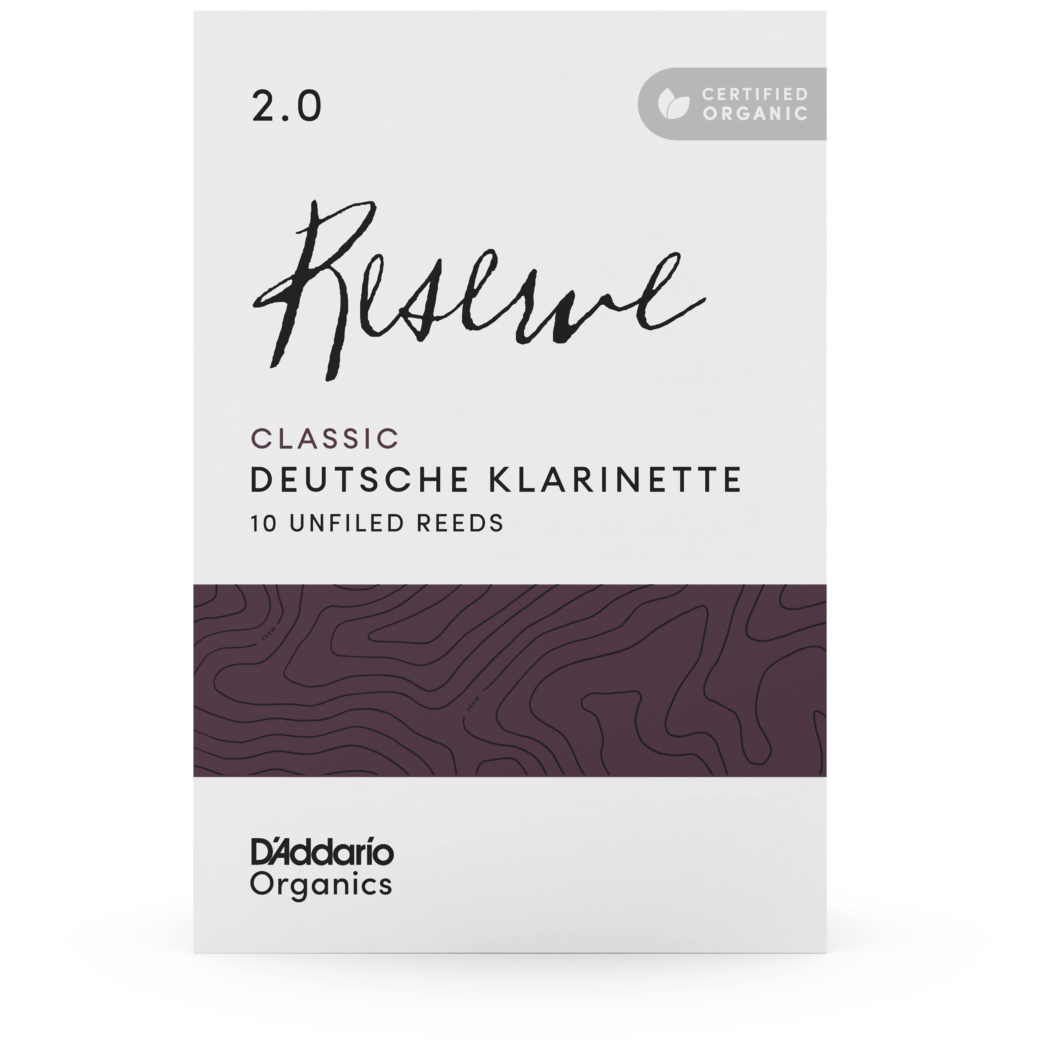 D’Addario Woodwinds Organic Reserve Classic German - Deutsche Klarinette 2,0 - 10er Pack 1
