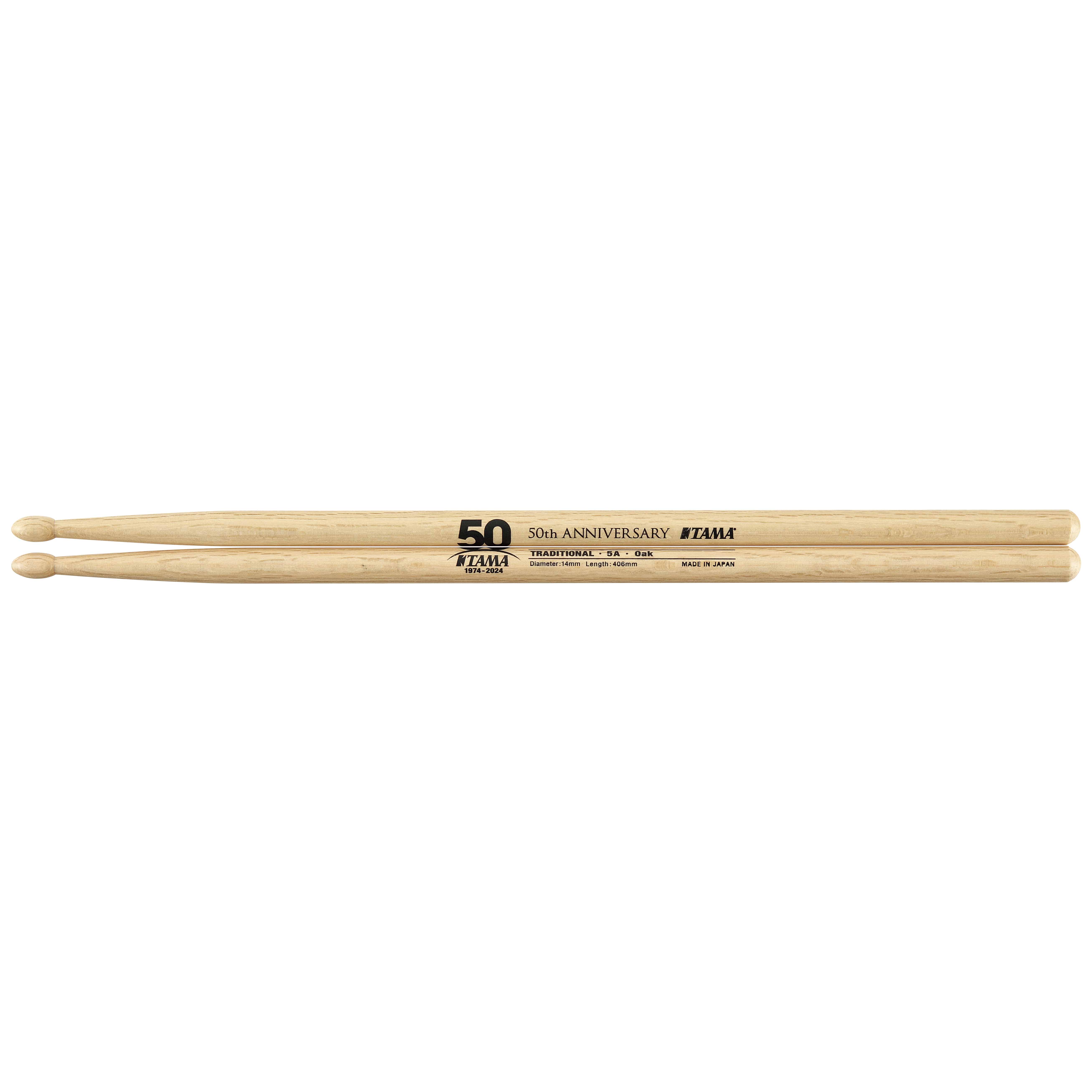 Tama 5A-50TH - 50th LIMITED Oak Dum Stick 5A