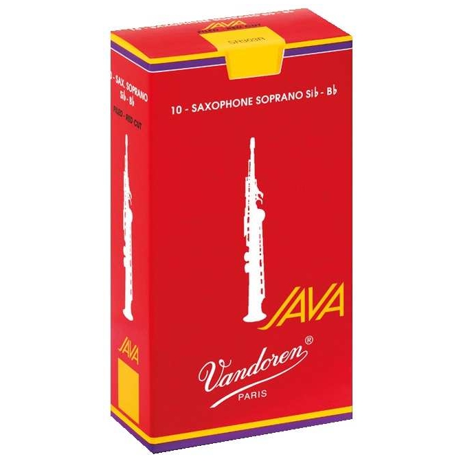 Vandoren - Vandoren Java Filed Red Cut 2,5 Sopransaxophon 10er Pack