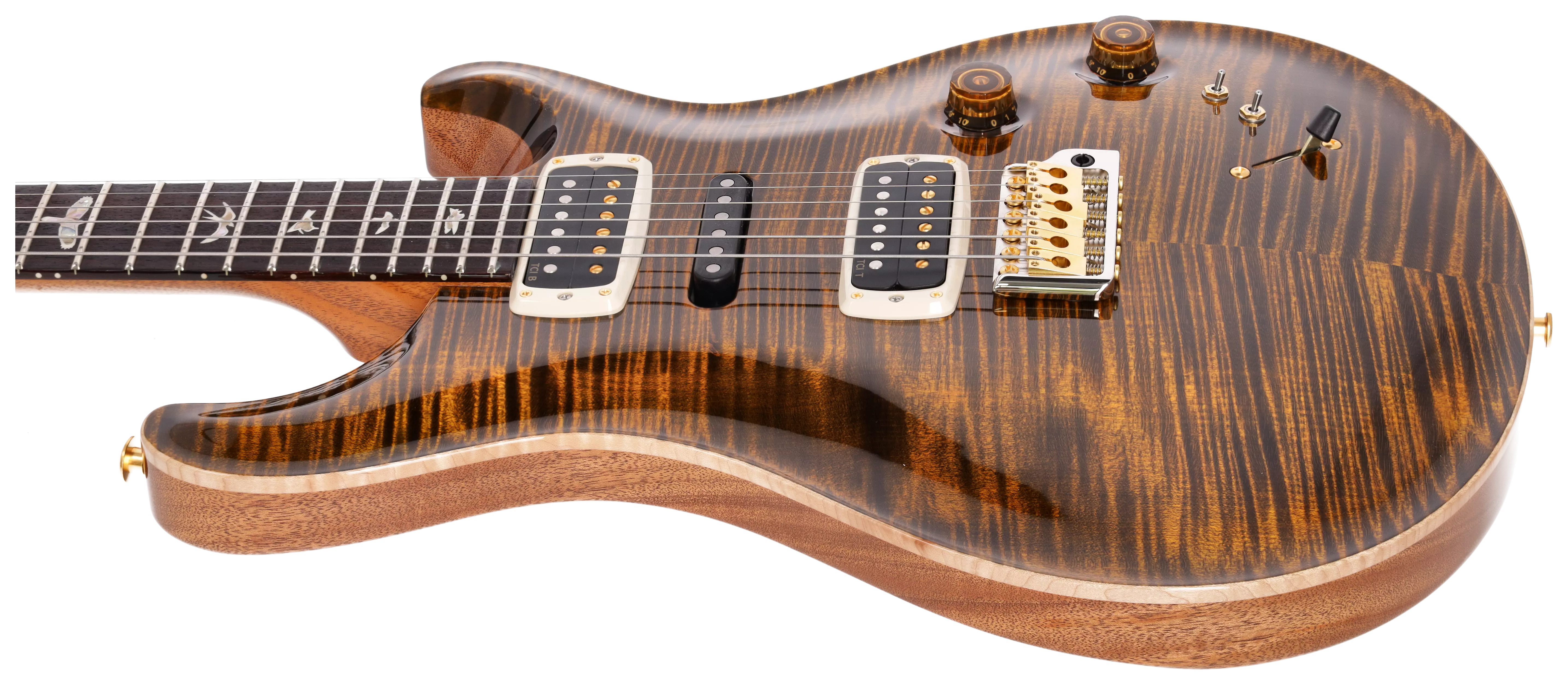 PRS Modern Eagle V Tiger Eye 10 Top #1 5