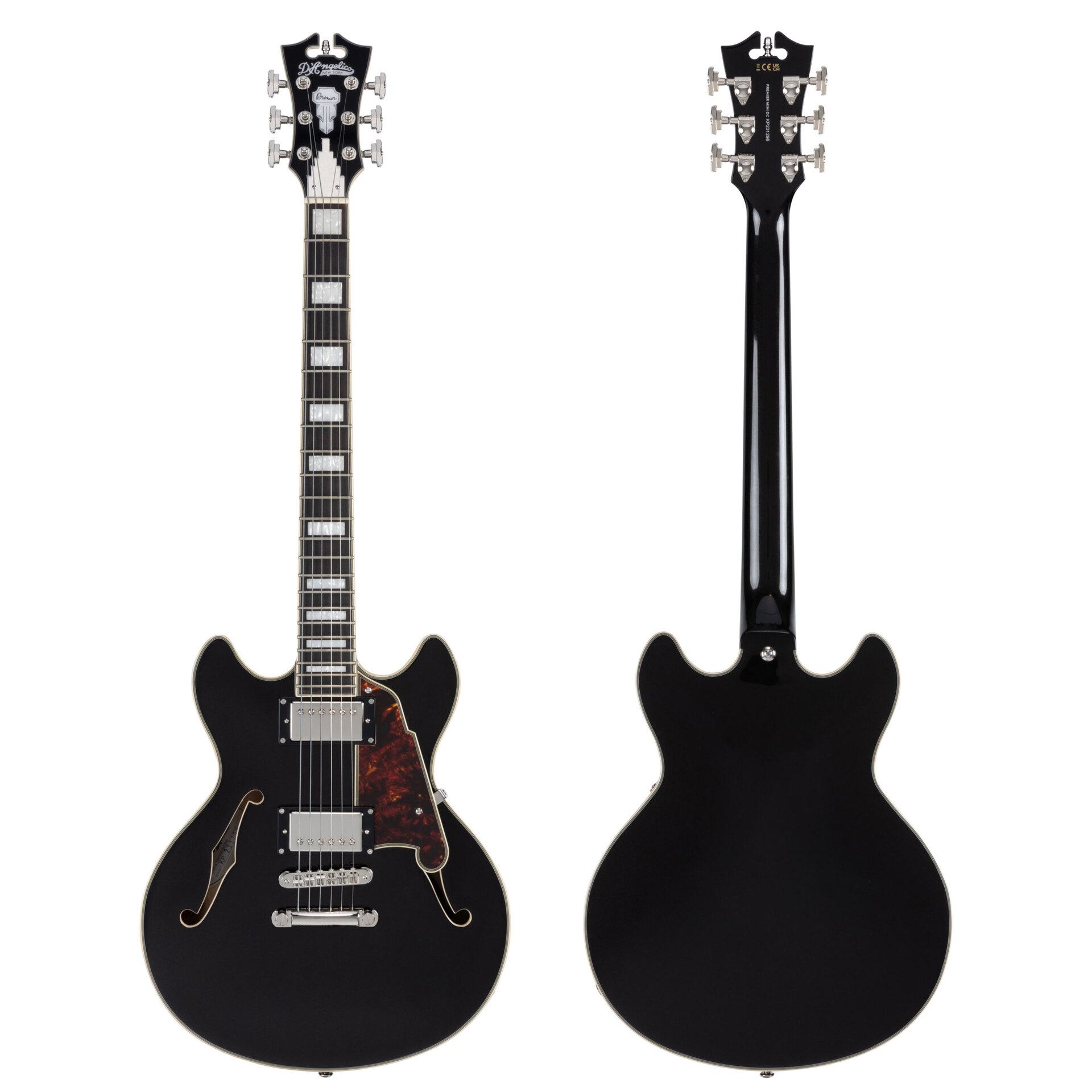 D’Angelico Guitars Premier Mini DC Black Flake 2