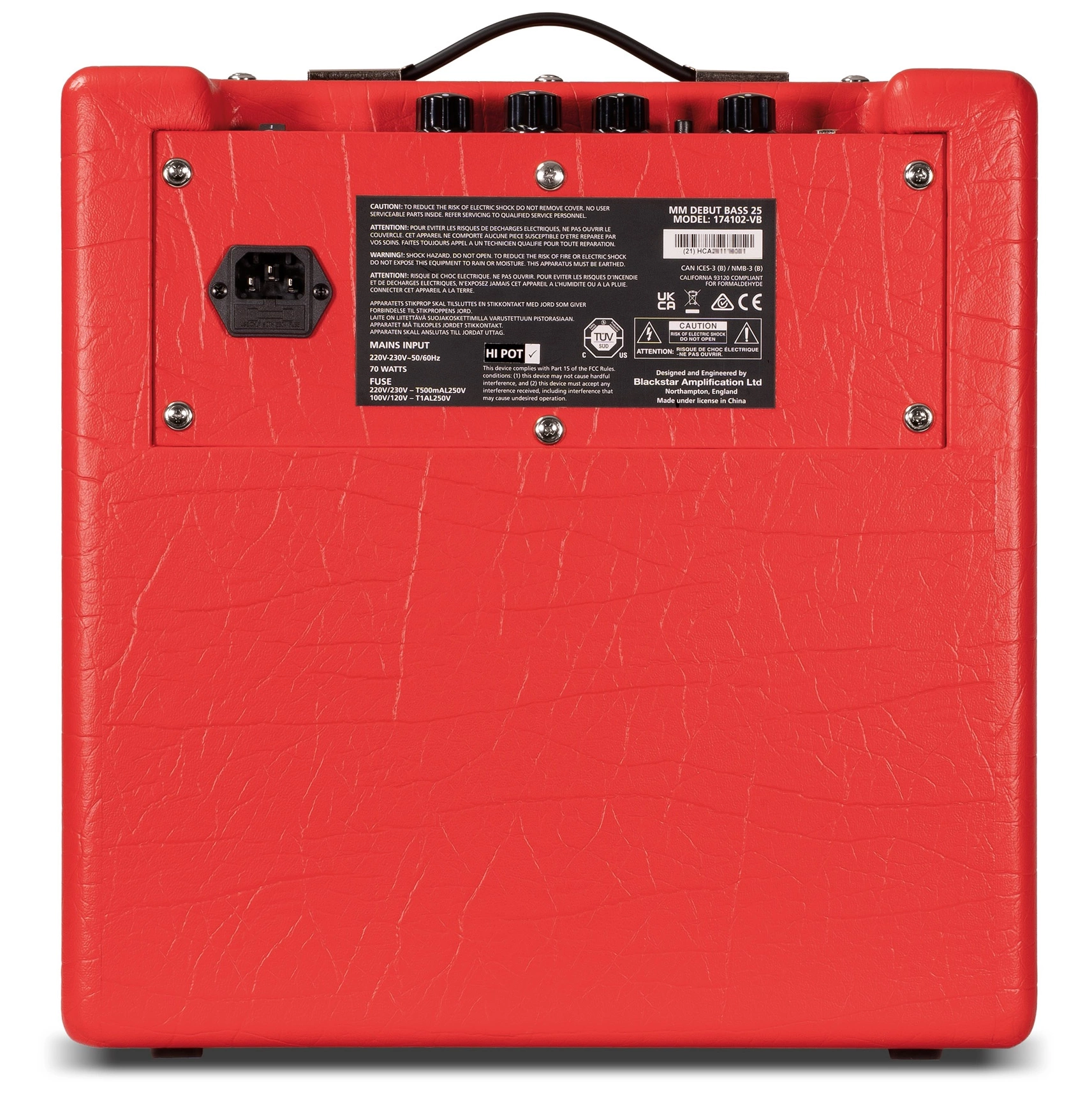 Blackstar Debut Bass 25 Marco Mendoza 25W Red 2