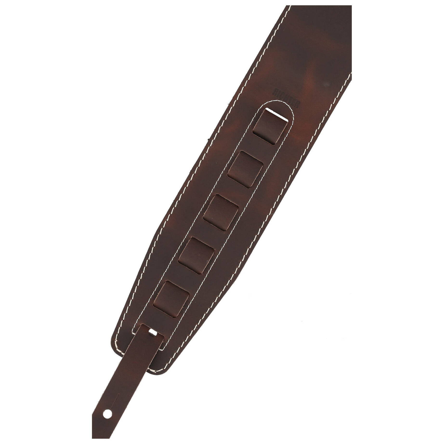 Sadowsky MetroLine Genuine Leather Bass Strap Brown, Silver 3