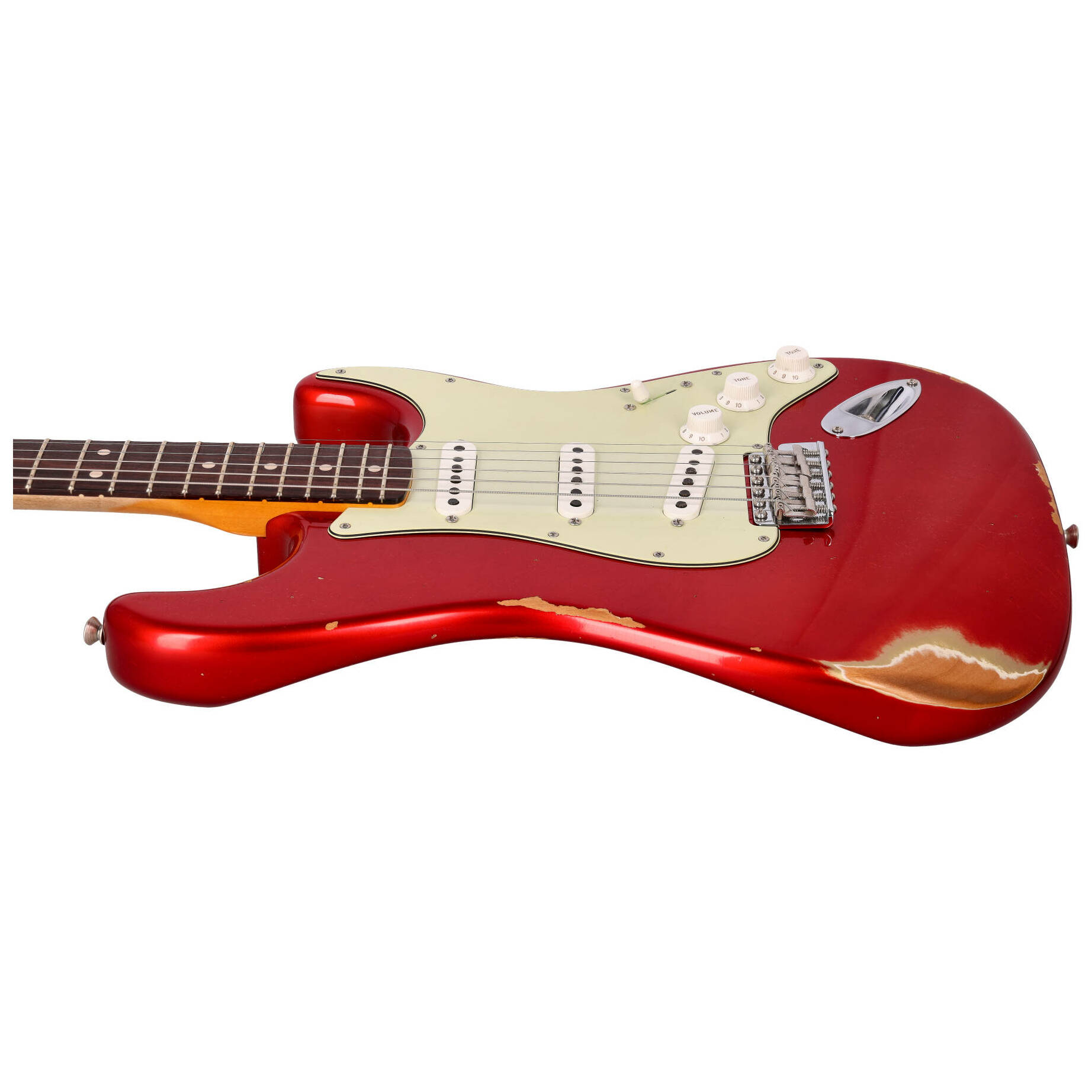 Fender Custom Shop 1963 Stratocaster Relic Aged Candy Apple Red Metallic 8