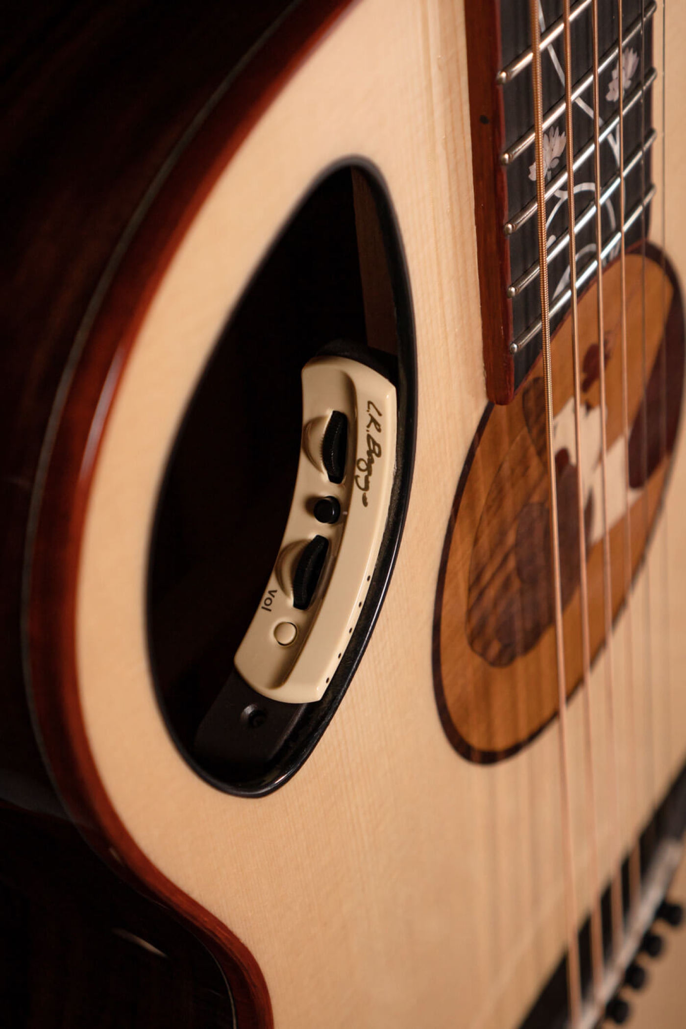 Image of Cort masterpiece roselyn redux acoustic electric guitar lifestyle 7