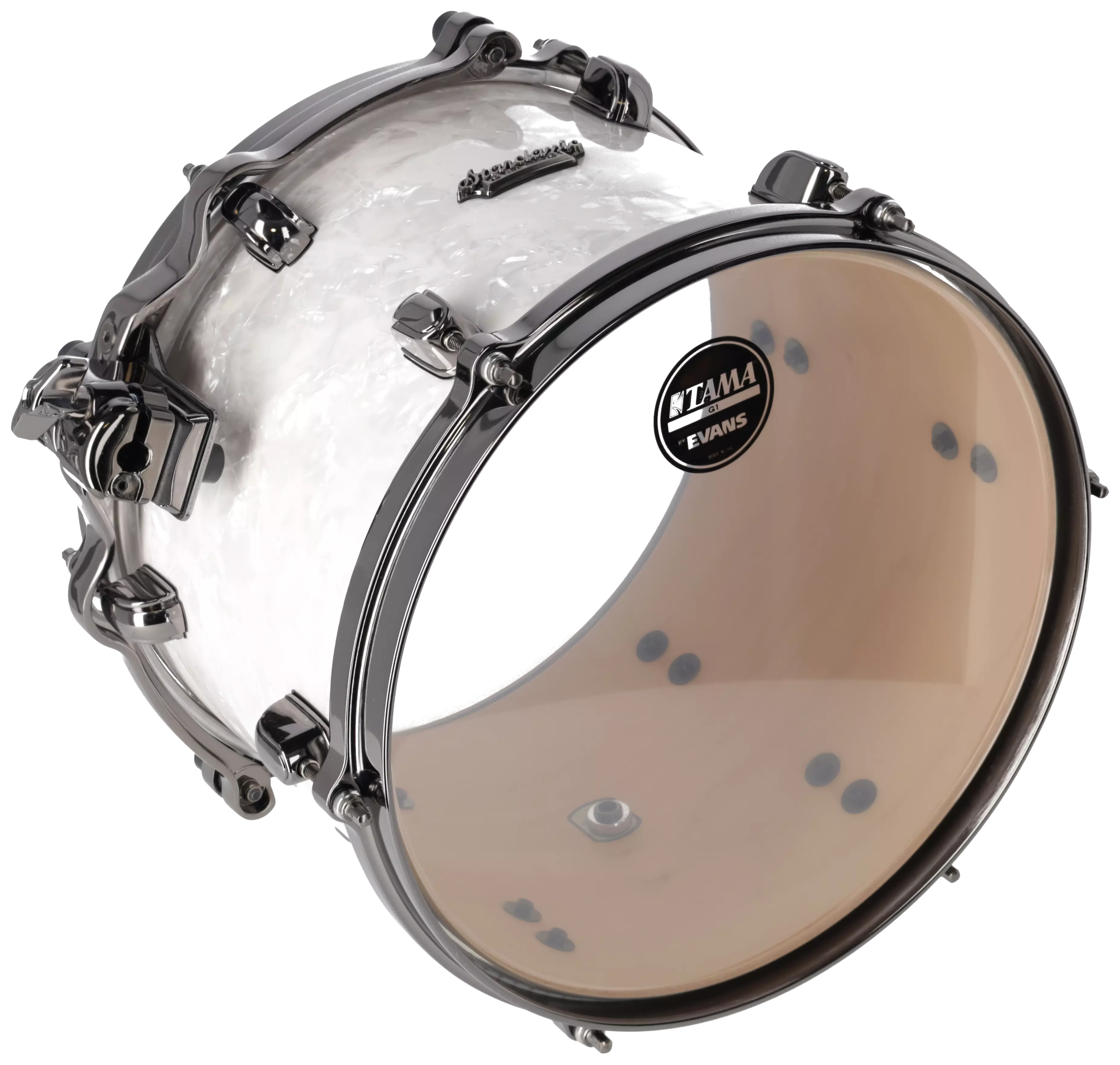 Tama MRT1209BN-SWP - Starclassic maple Tom Black Nickel 12 x 9 Zoll - Snow White Pearl 1