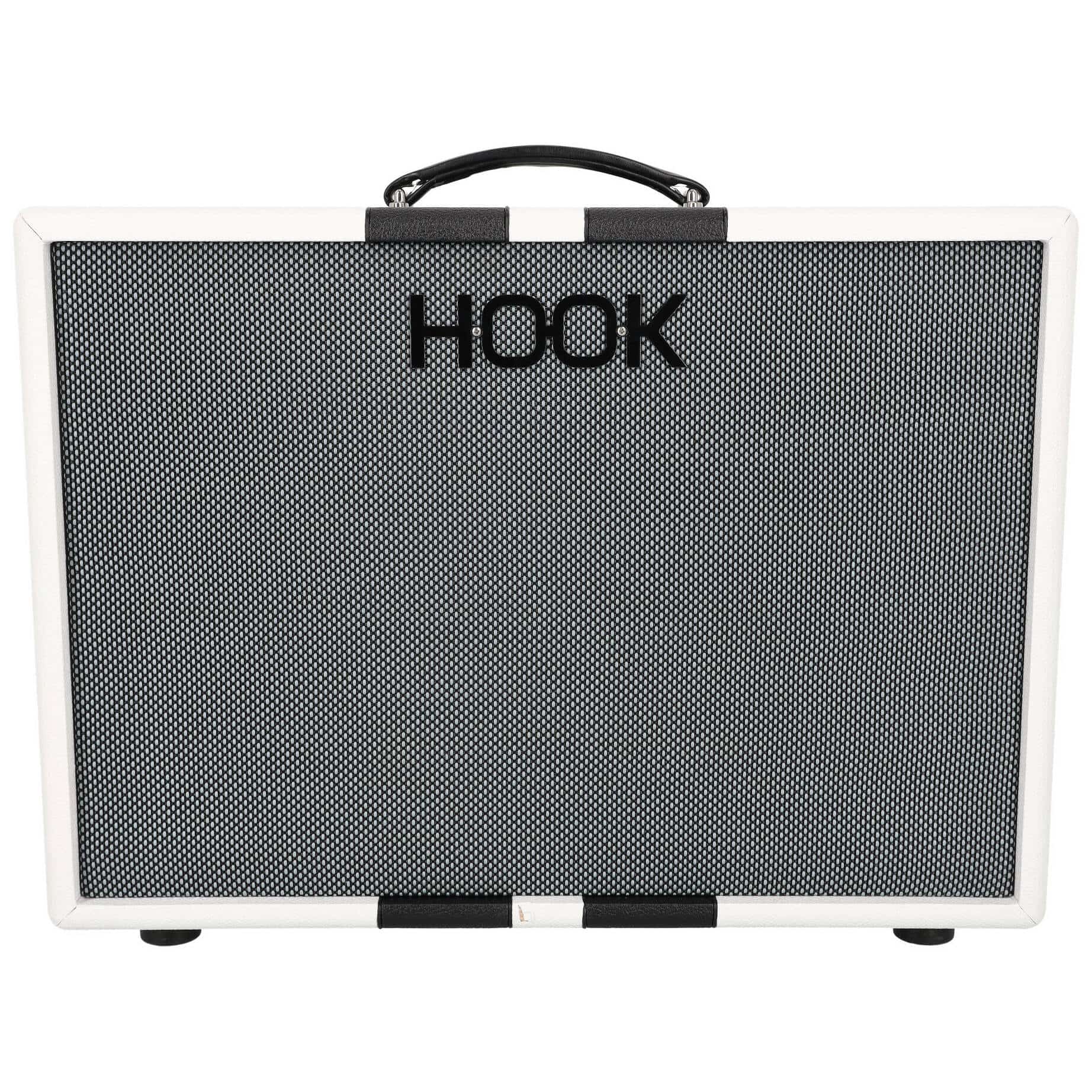 Hook Amplification 1x12 Wizard Cabinet WGS Oval White Black Stripes 2