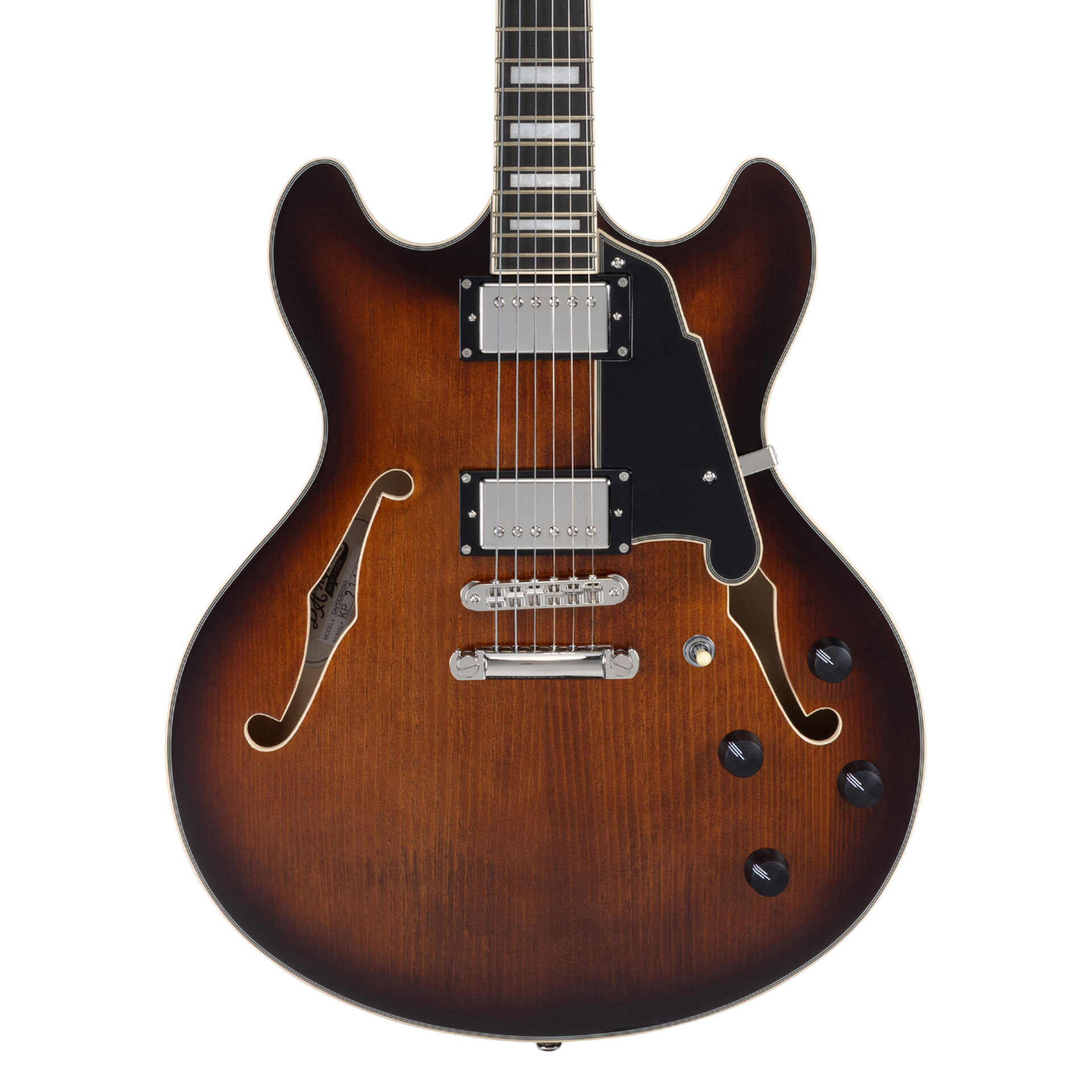 D’Angelico Guitars Premier DC Brown Burst 4