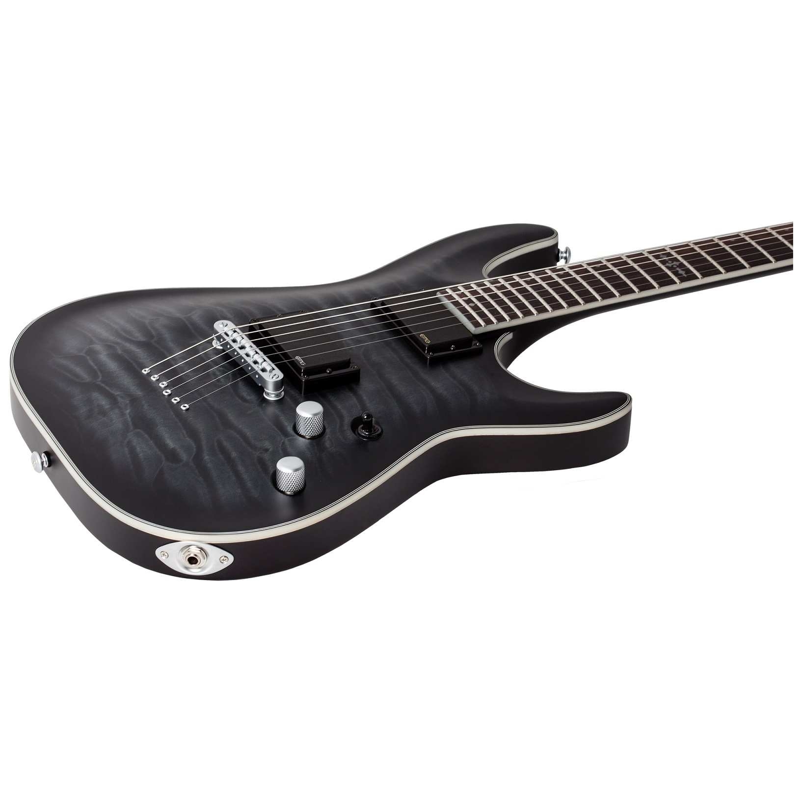 Schecter - Schecter Platinium C-1 See-Thru Black Satin - 1