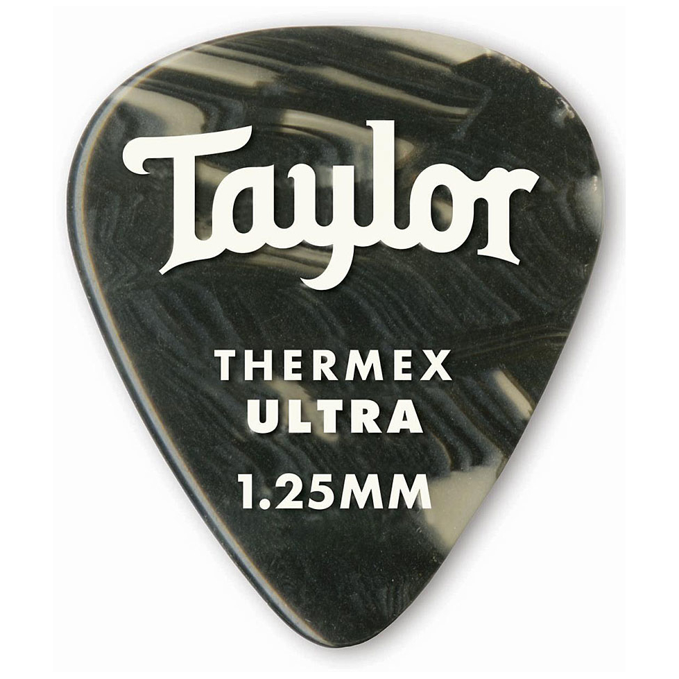 Taylor - Taylor Premium 351 Thermex Ultra Picks Black Onyx 1.25 Packung mit 6 Stück