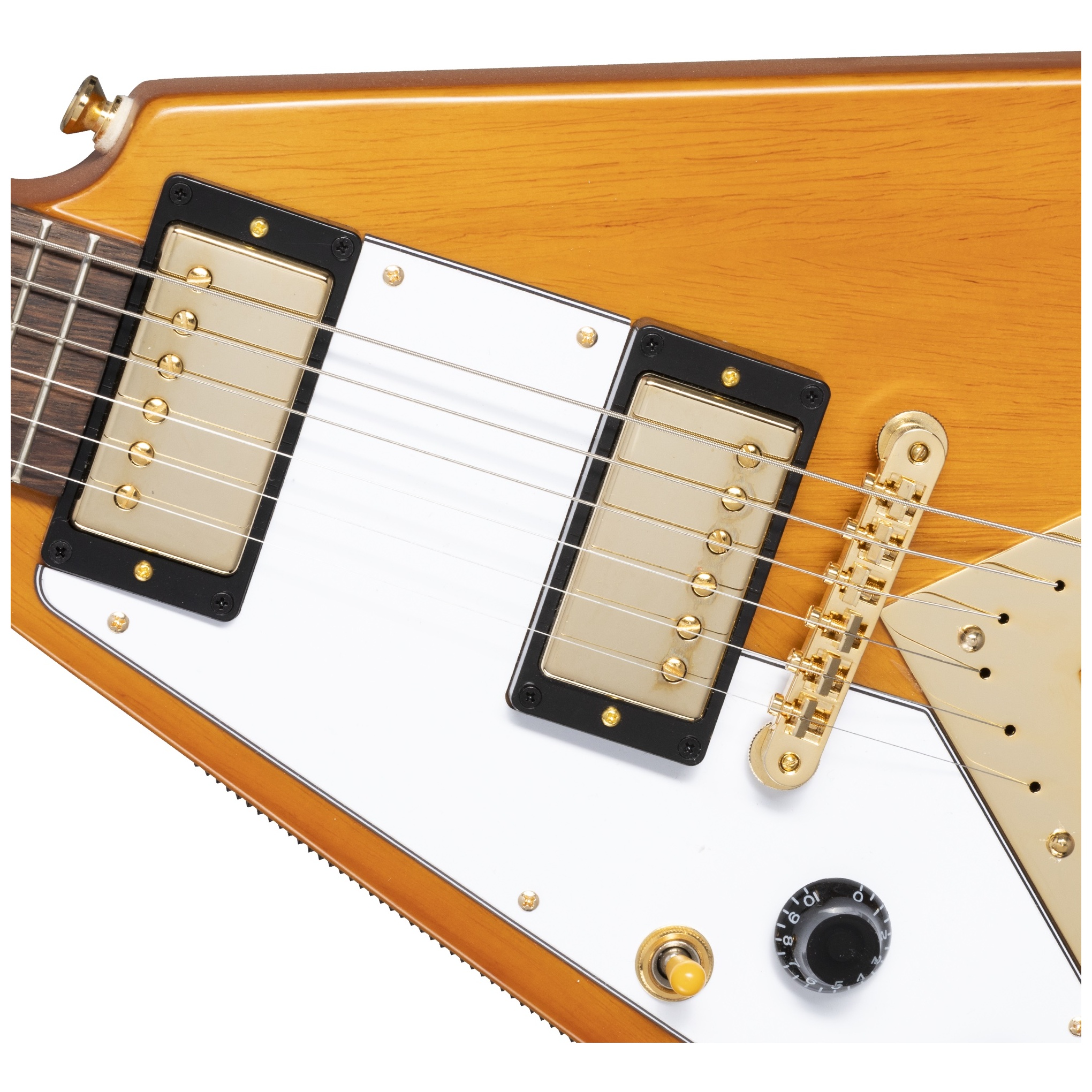 Epiphone 1958 Korina Flying V White Pickguard LH ANA 4