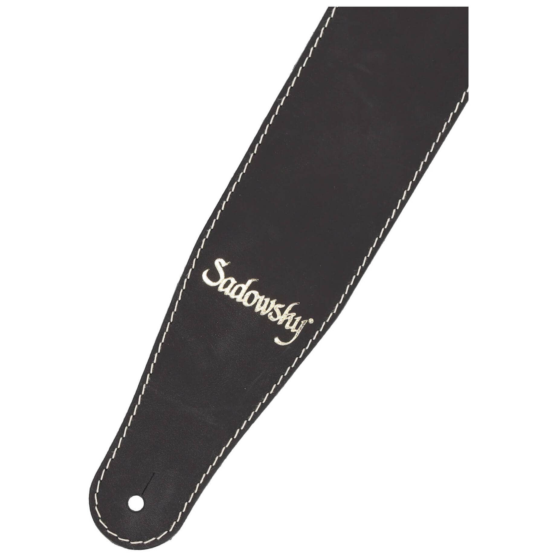 Sadowsky MetroLine Genuine Leather Bass Strap Black, Gold 2
