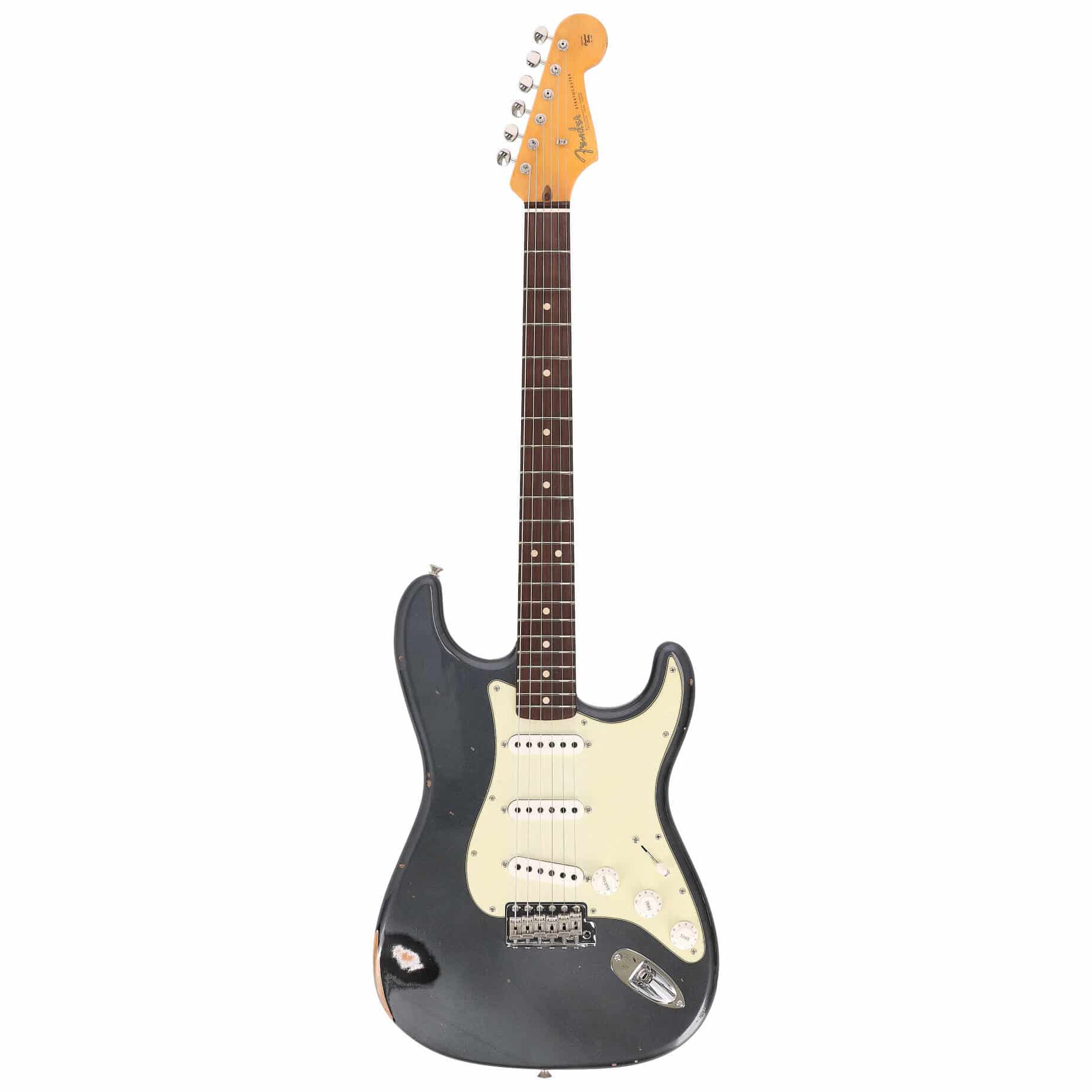 Fender Custom Shop 1963 Stratocaster Relic Aged Black Metallic
