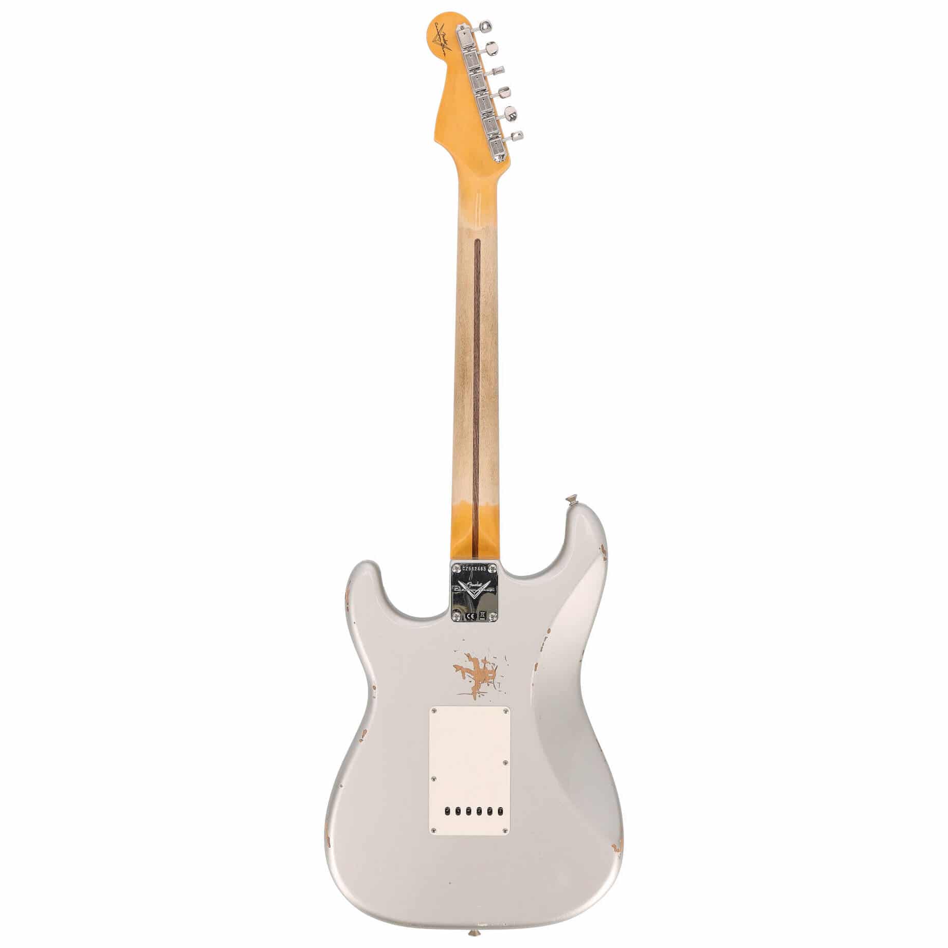 Fender Custom Shop 1963 Stratocaster Relic Aged Inca Silver Metallic 6