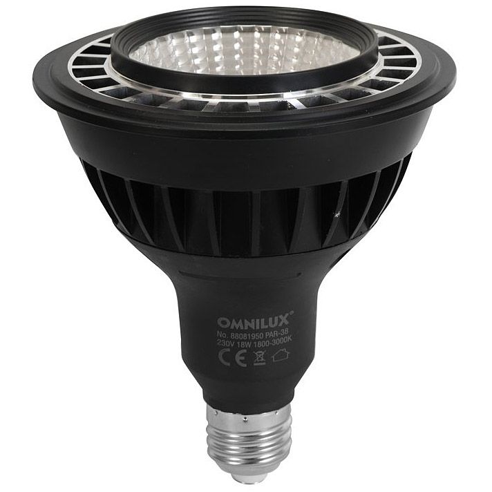 Omnilux PAR-38 230V COB 18W E-27 LED 1800k-3000k dim2warm