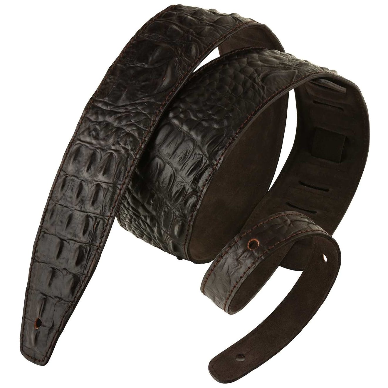 Bourbon Strap Guitar - Bourbon Strap Guitar Alligator Brown
