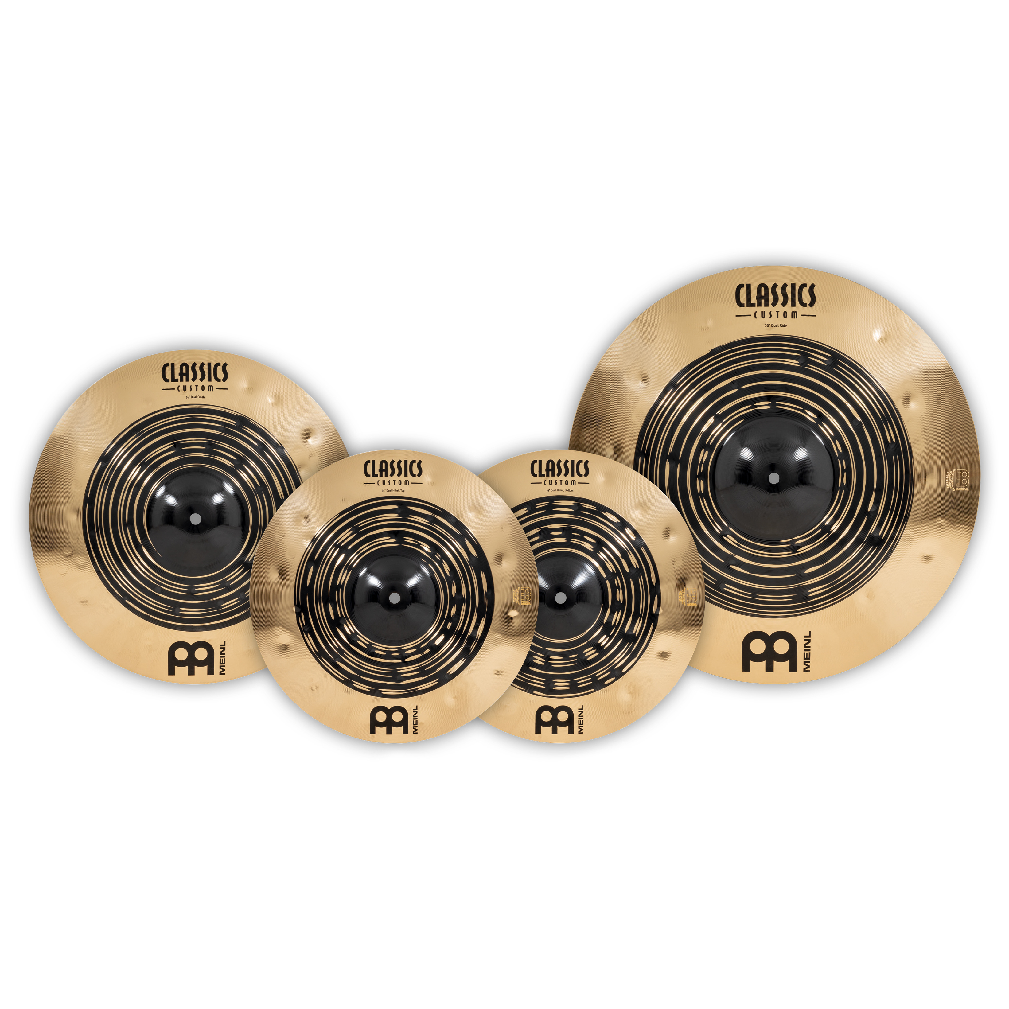 Meinl Cymbals CCDU141620 - Classics Custom Dual Complete Cymbal Set 10025888-1
