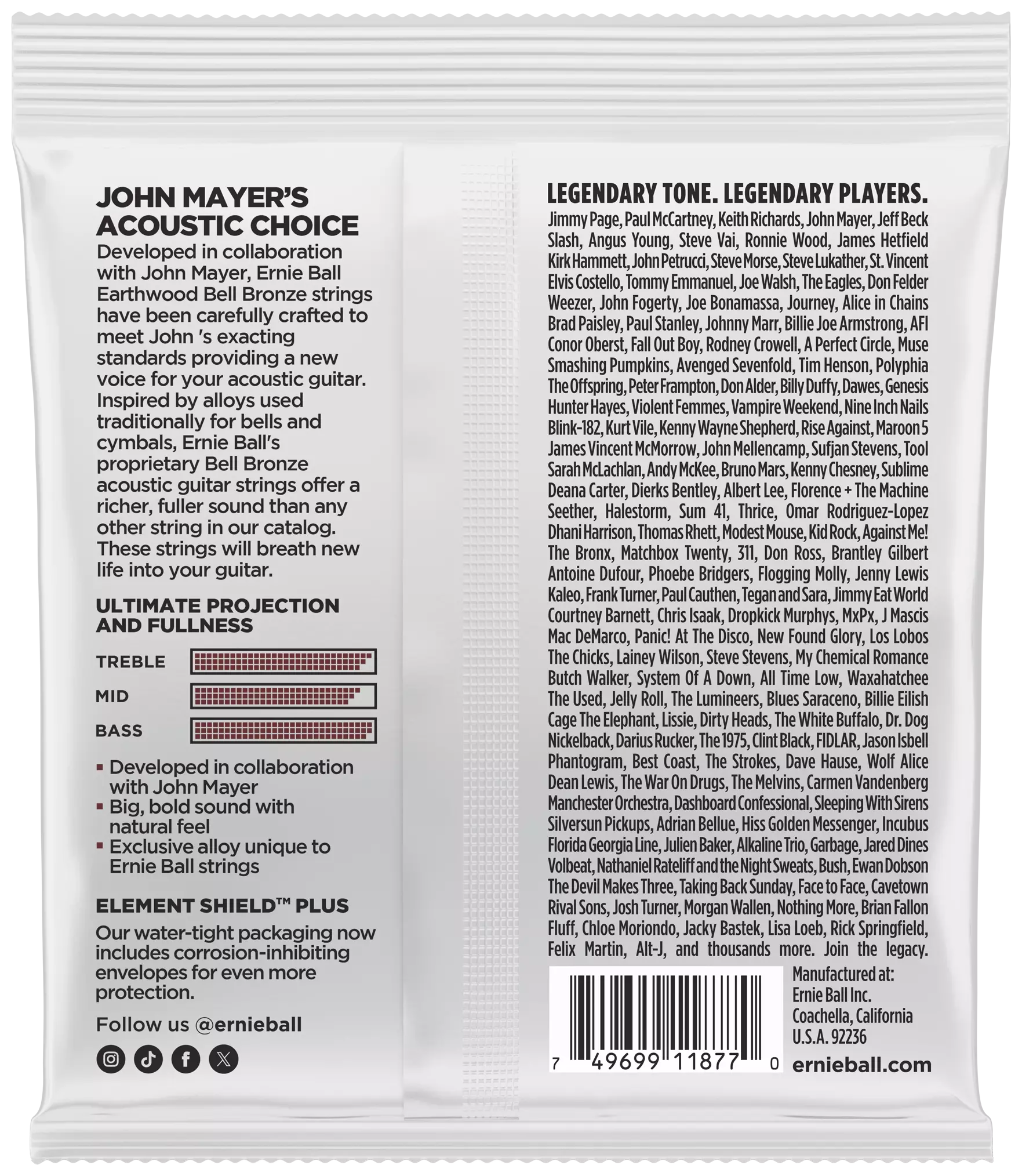 Ernie Ball EB2346 - Earthwood Bell Bronze Medium Light | 12-54