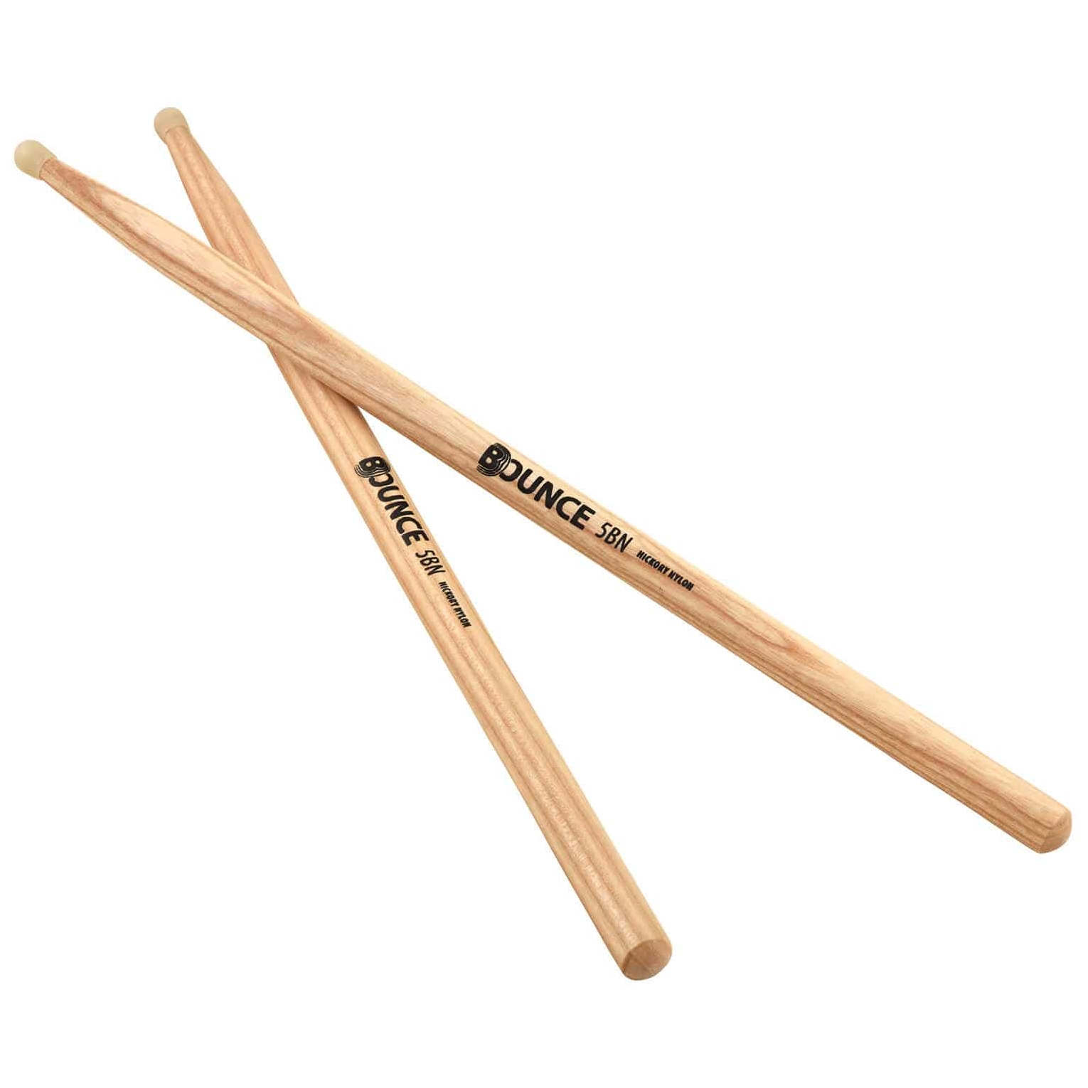 Bounce - Bounce 5BN Drumsticks - Hickory - Nylon Tip