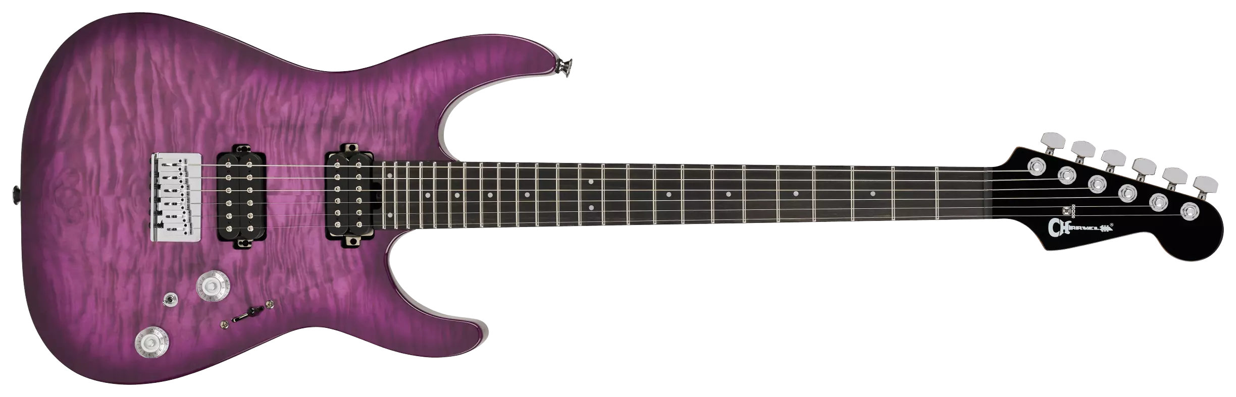 Charvel Pro Mod Plus DK24 HH HT EB QM Violet Radiance 1