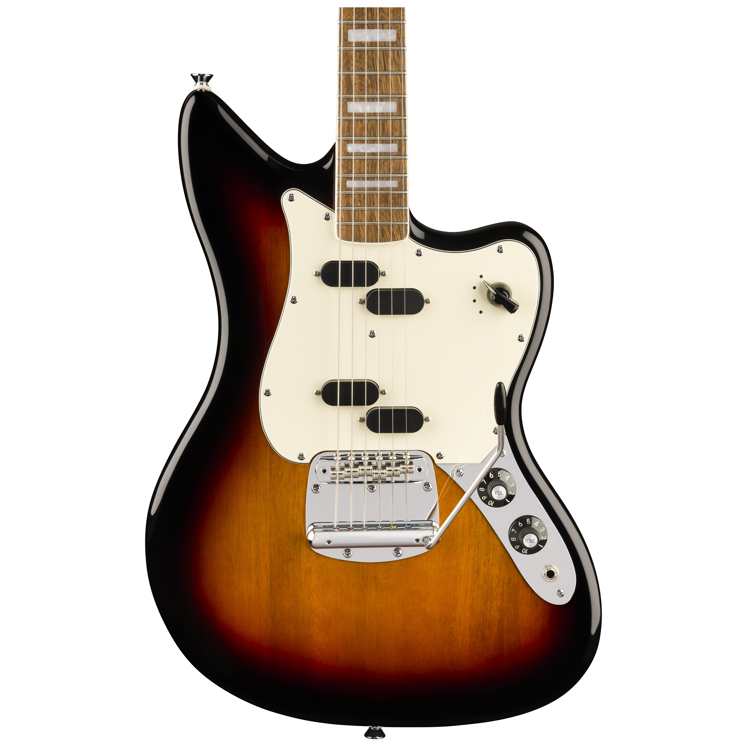 Squier by Fender Paranormal Electric VI LRL Parchment PG 3-Color Sunburst 3