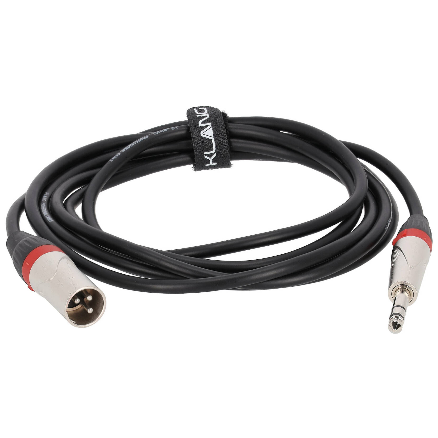 Klang Mikrofonkabel PRO, 3 Meter XLR male - 6,3 Klinke, male, stereo 1