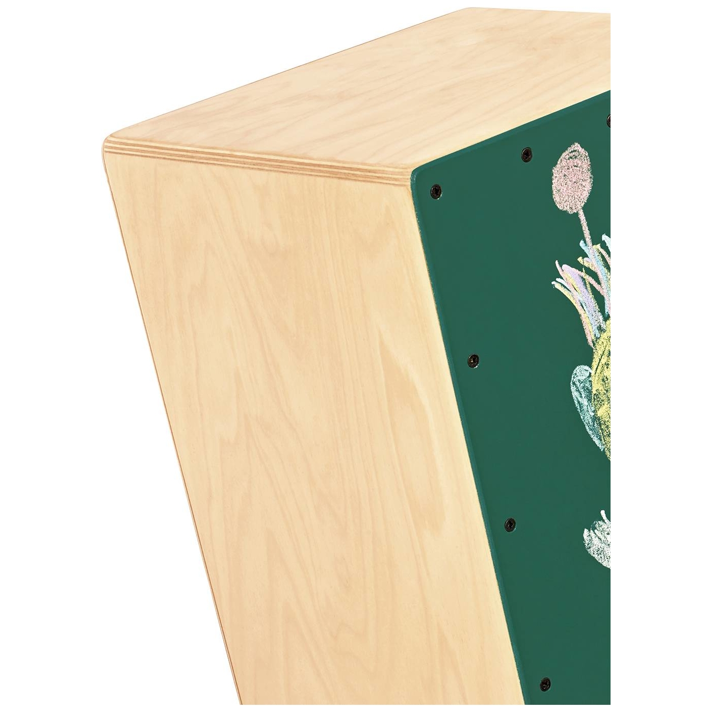 Nino Percussion - Nino Percussion Make Your Own Chalkboard Cajon, Dark Green - 5