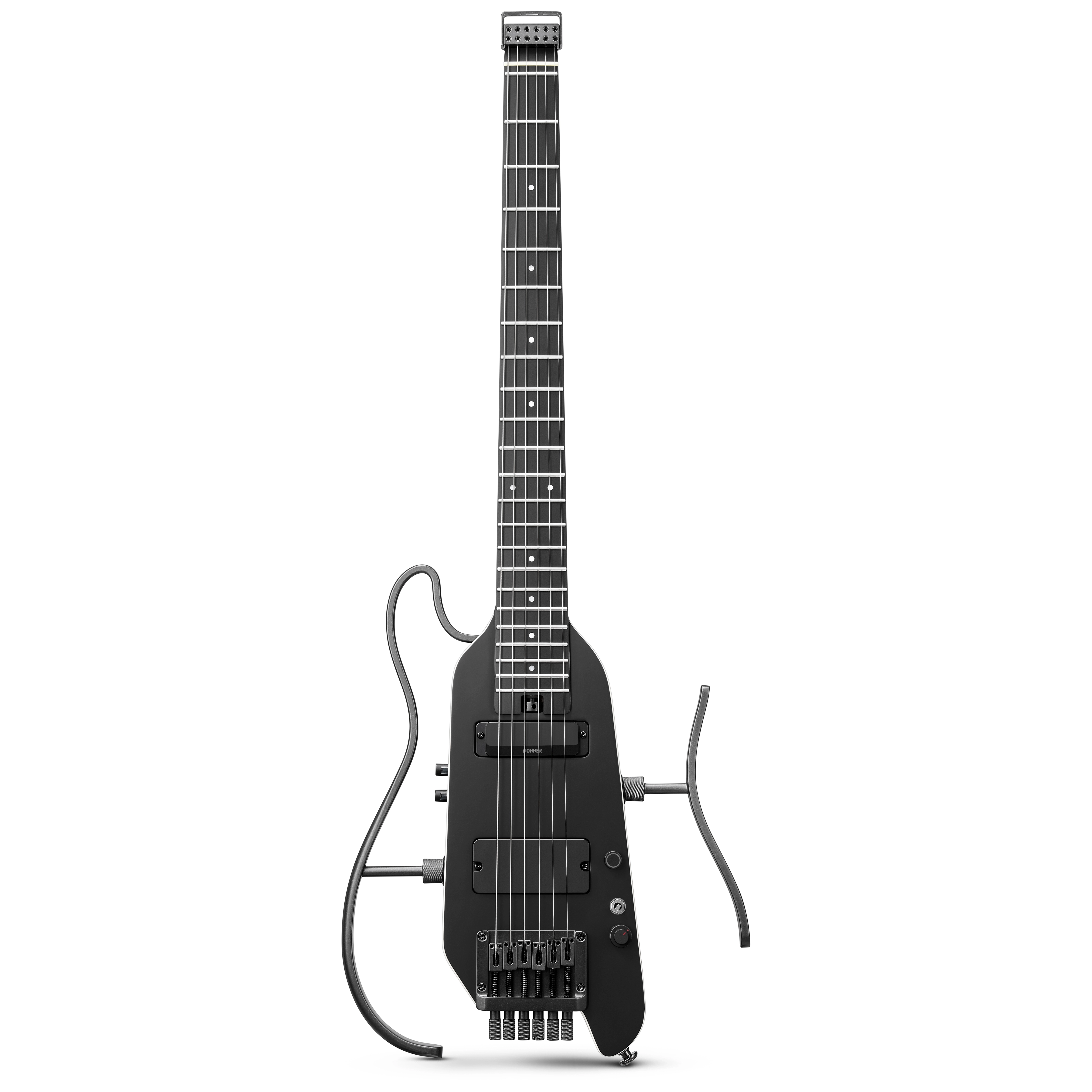 Donner HUSH-X Pro Traveler Guitar Black 1