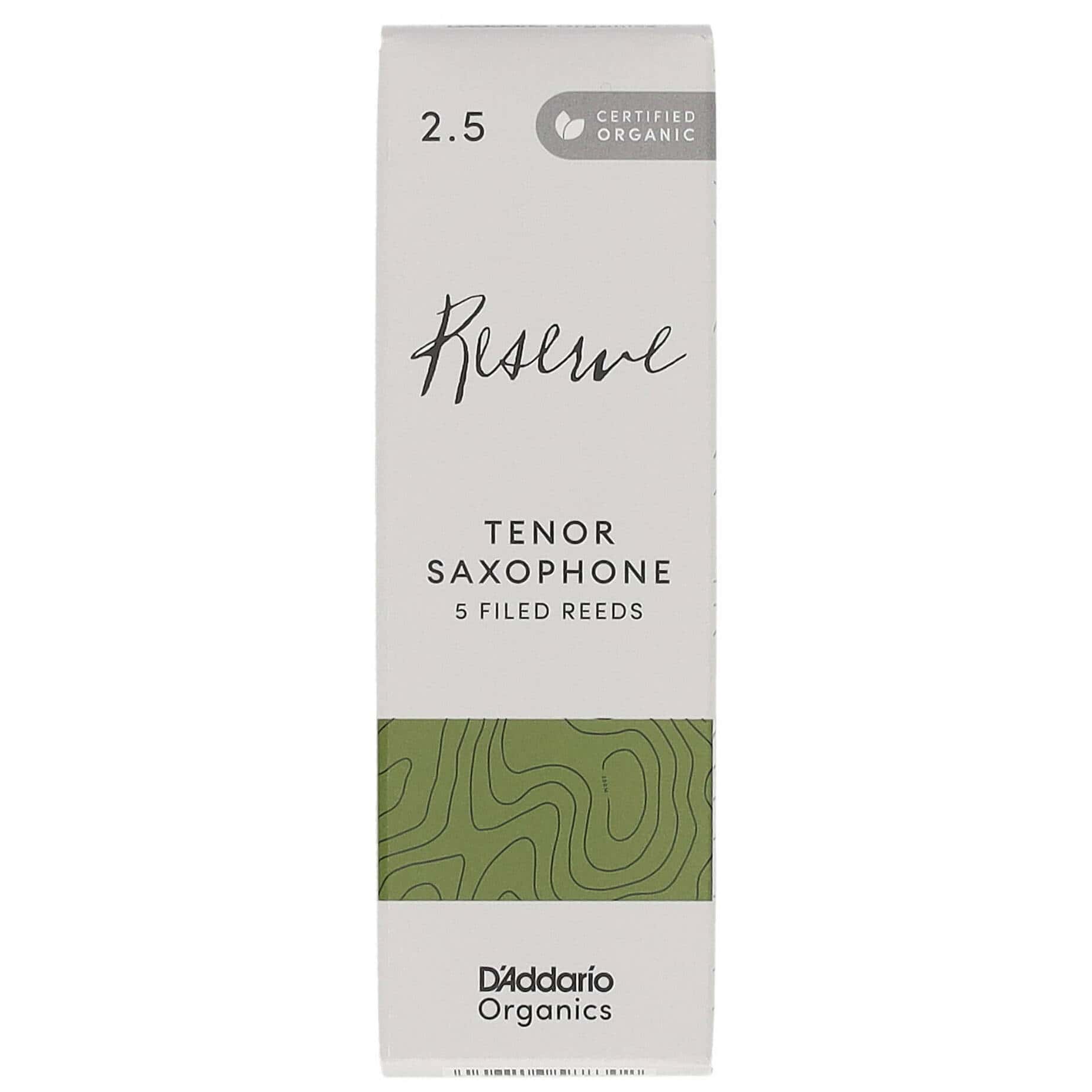 D’Addario Woodwinds Organic Reserve - Tenor Saxophone 2,5 - 5er Pack